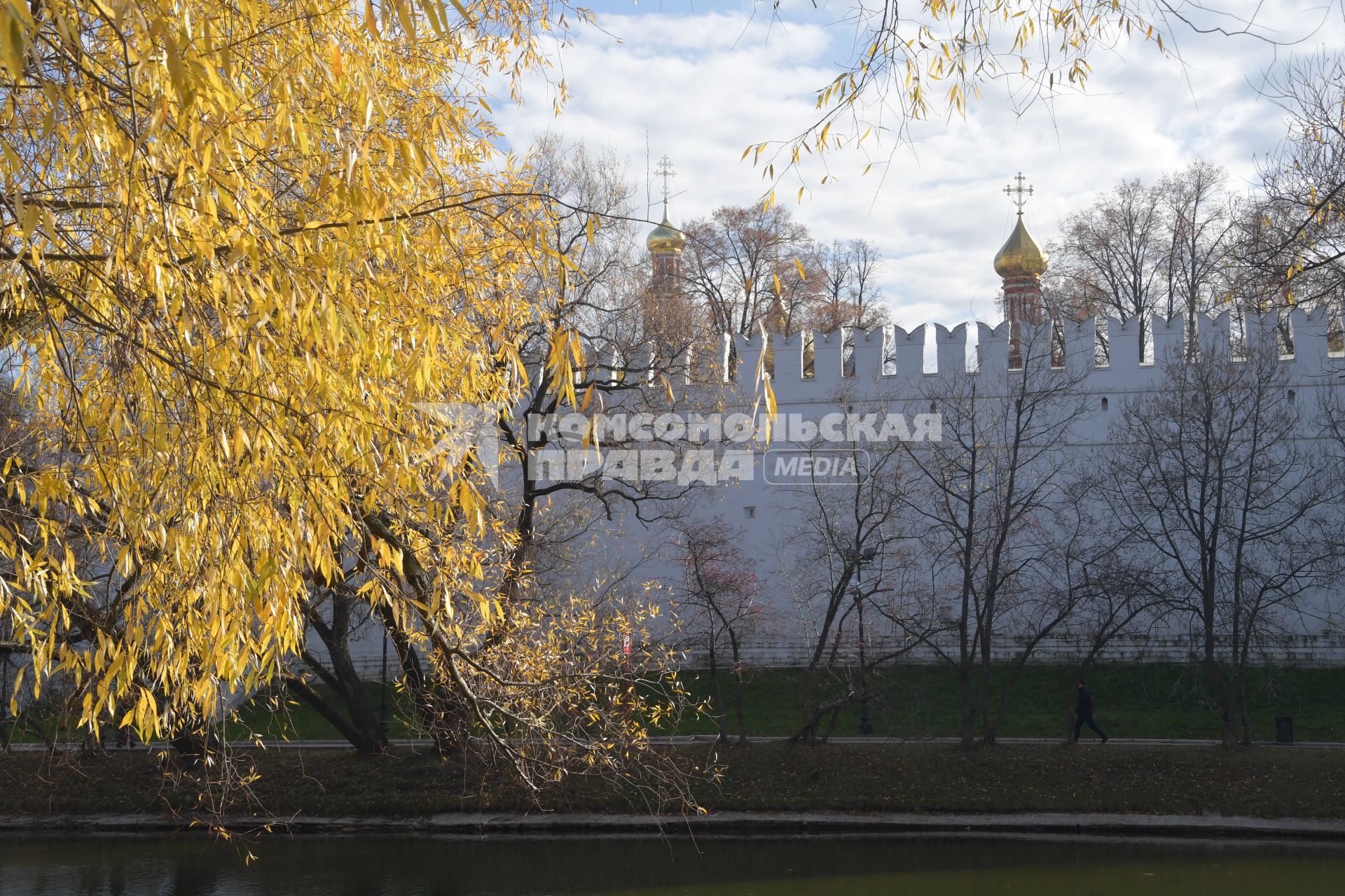 Москва.    Вид на Новодевичий монастырь.