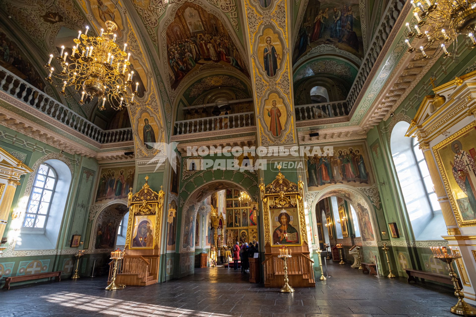 Казань.  Интерьер Благовещенского собора Казанского Кремля.