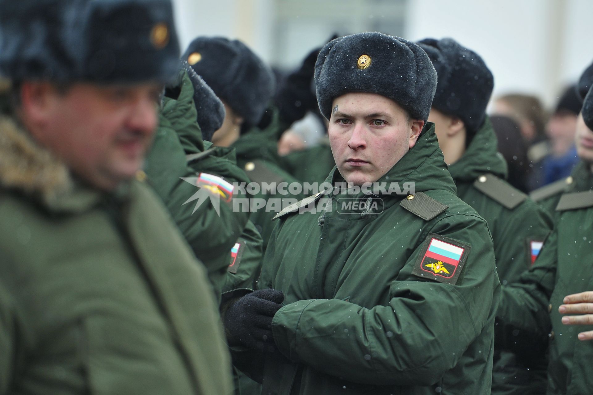 Екатеринбург. Отправка призывников в армию.