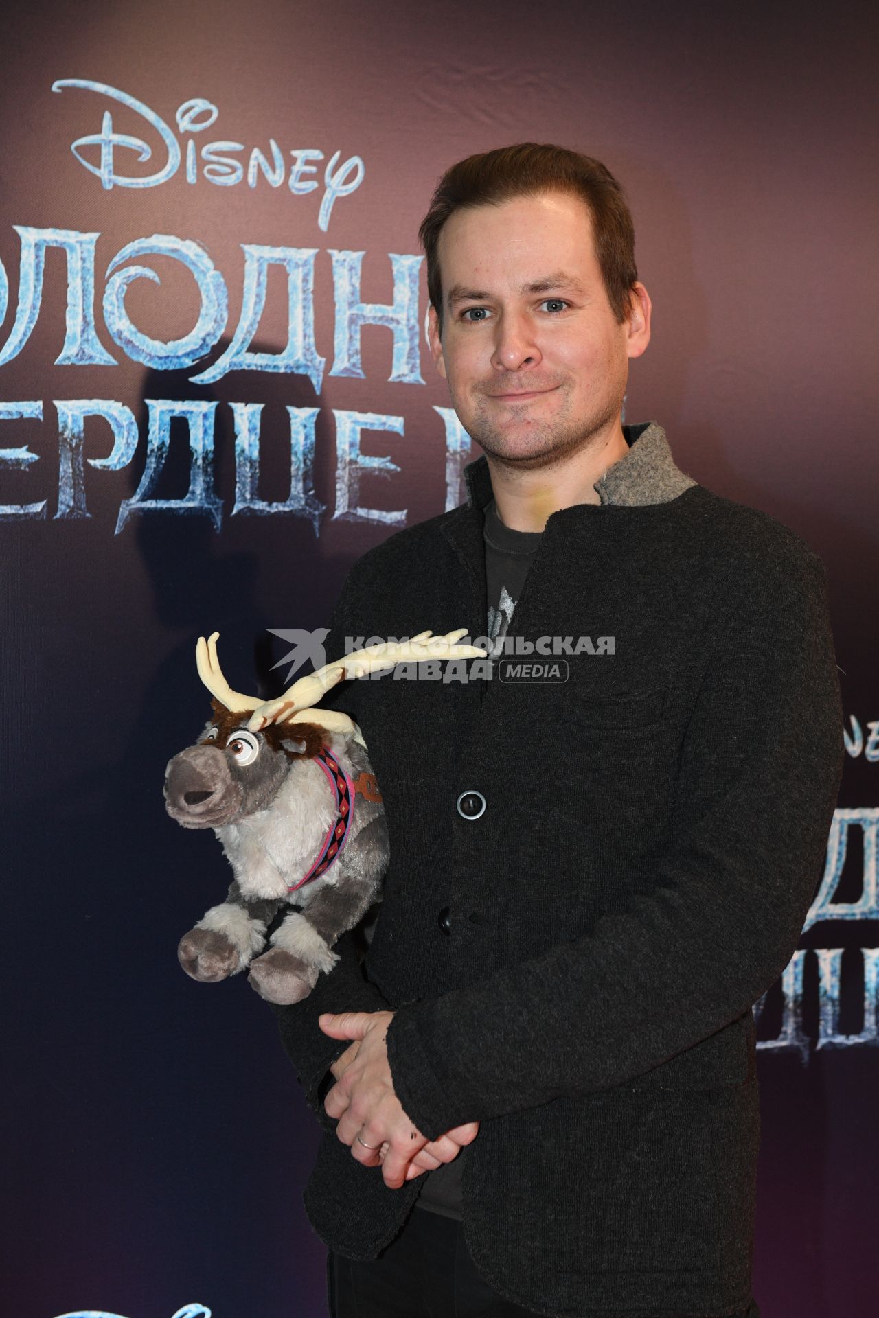 Москва.  Актер Андрей Бирин на премьере мультфильма `Холодное сердце-2`в кинотеатре `КАРО 11 Октябрь`.