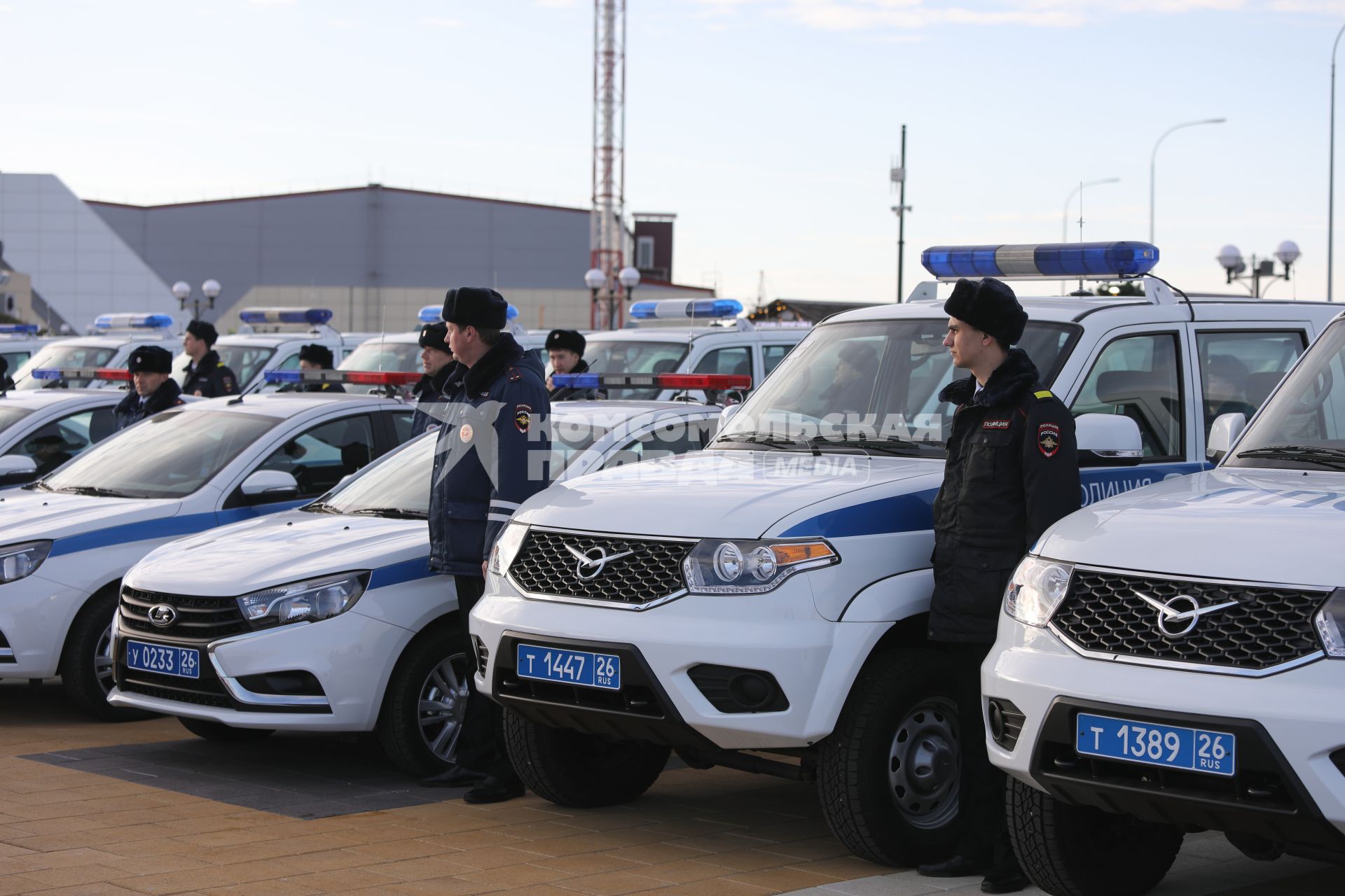 Ставрополь.  Автопарк главного управления МВД России по Ставрополью пополнили 222 новых служебных автомобилей.