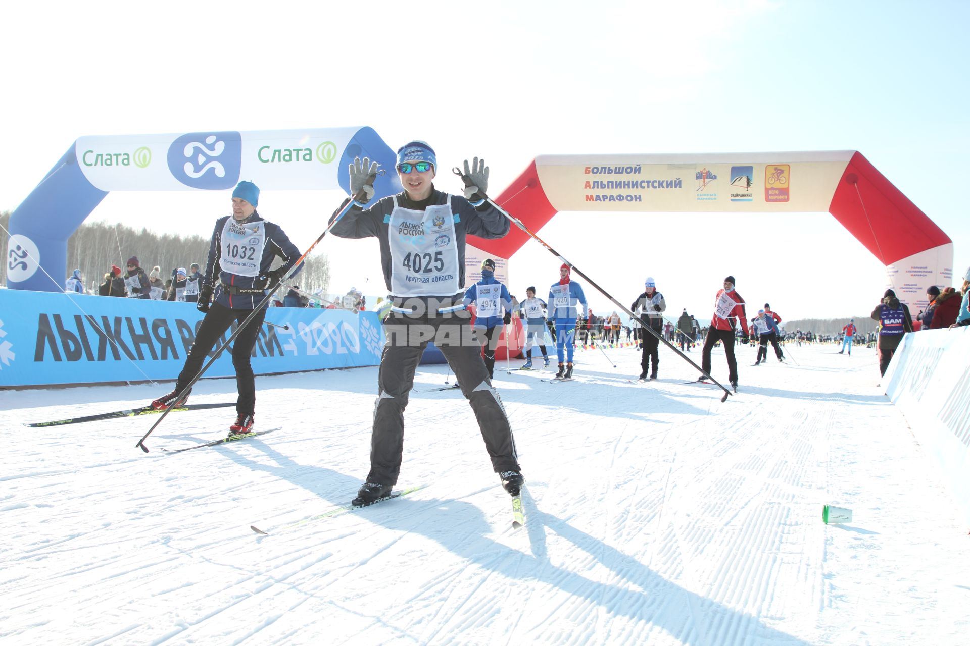 Иркутск. Участник всероссийской массовой лыжной гонки `Лыжня России`.
