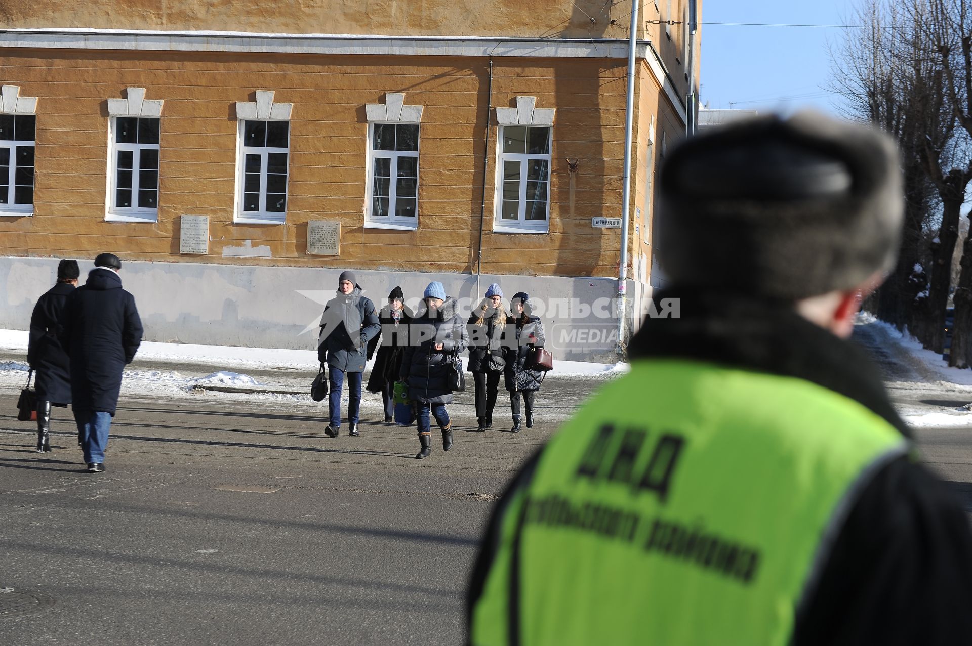 Екатеринбург. Группа добровольных народных дружинников во время охраны обшественного порядка в городе