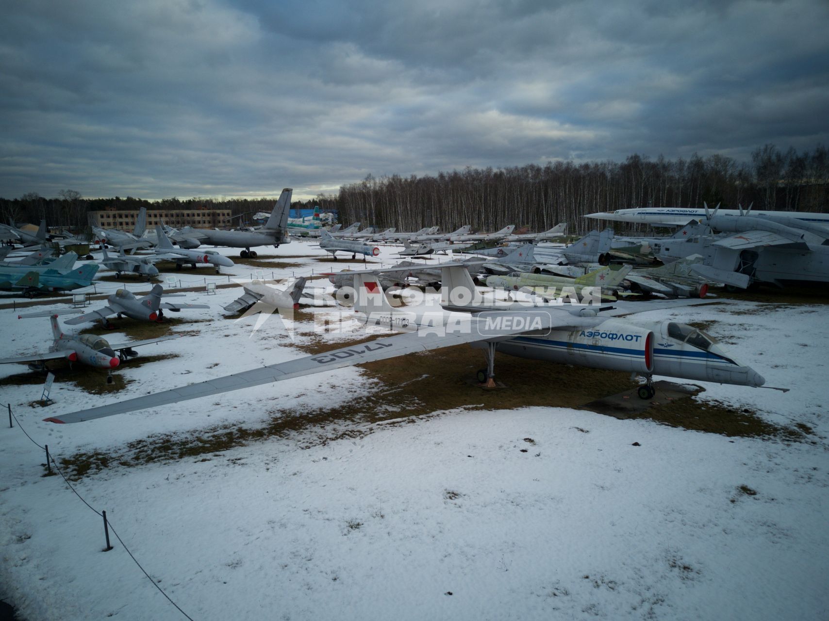 Московская область, Монино.   Эксперементальный высотный самолет М-17 ` Стратосфера` в  экспозиции самолетов в Центральном музее Военно-воздушных сил в Монине.