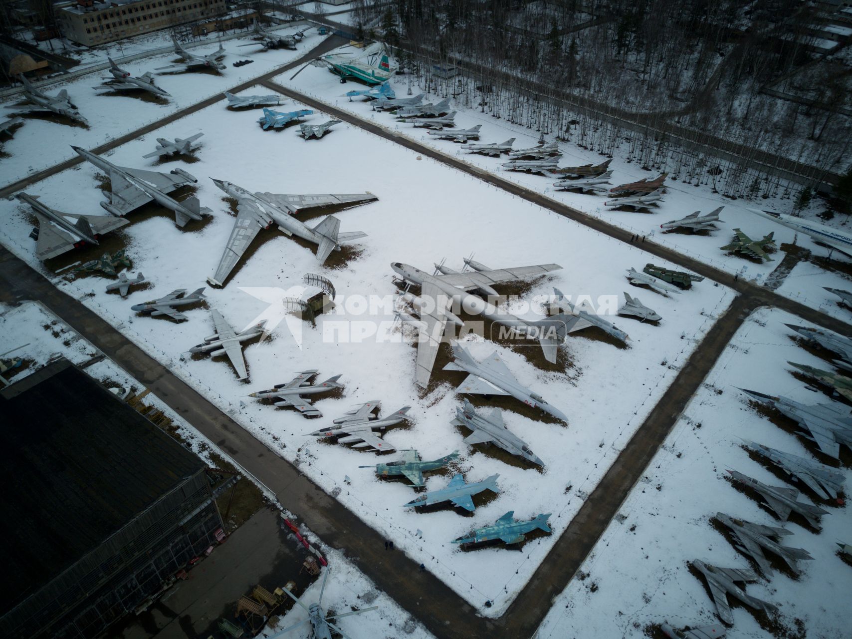 Московская область, Монино.   Экспозиция самолетов в Центральном музее Военно-воздушных сил в Монине.