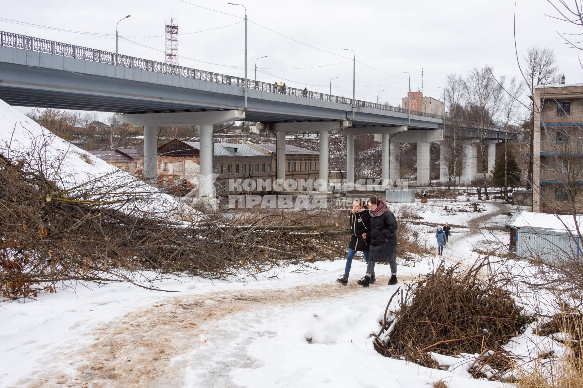 Ржев. Вид на новый мост через Волгу.