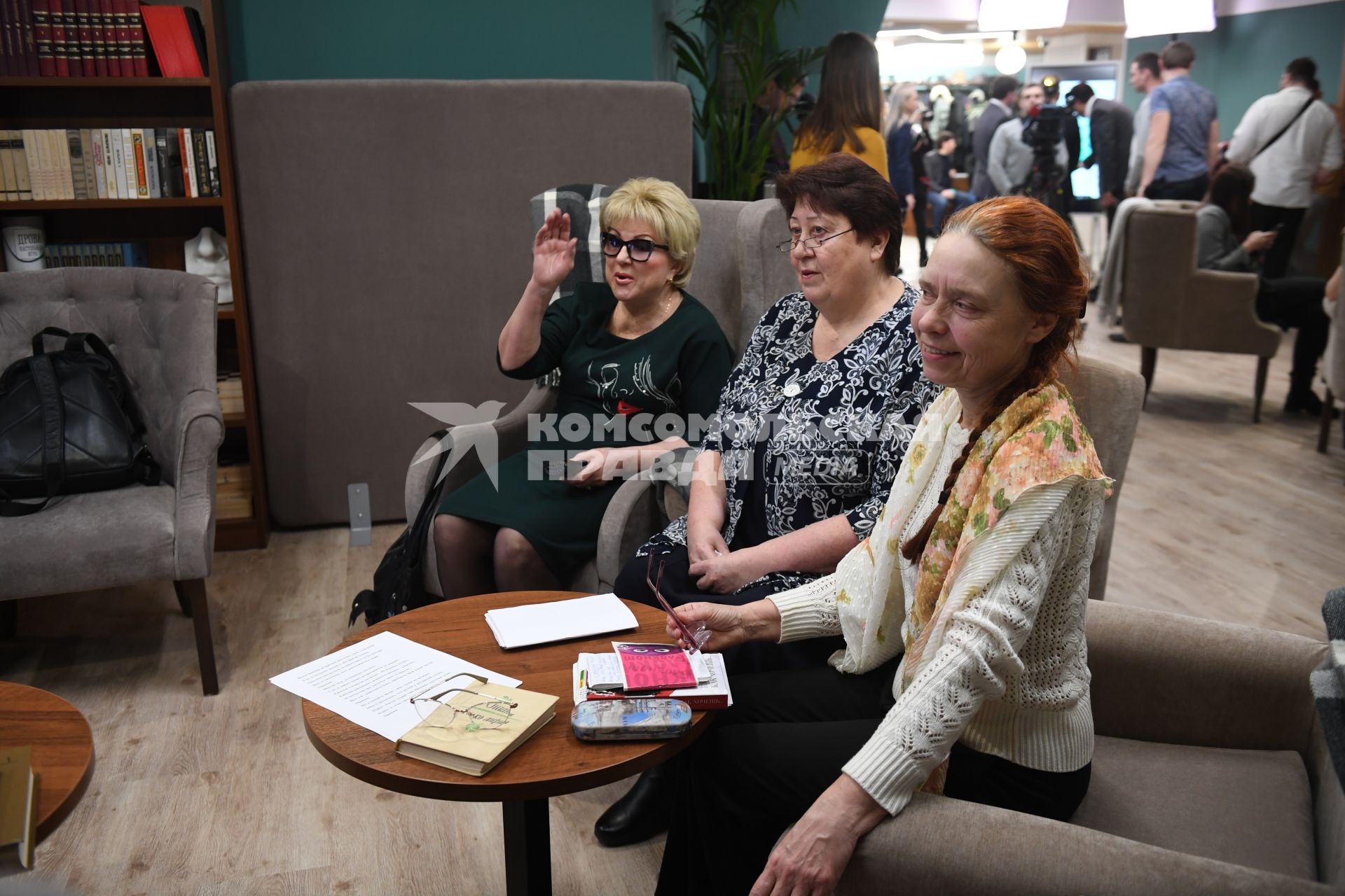 Москва. Пенсионеры  в новом социальном центре `Мой социальный центр` для пенсионеров  на улице Сергия Радонежского.