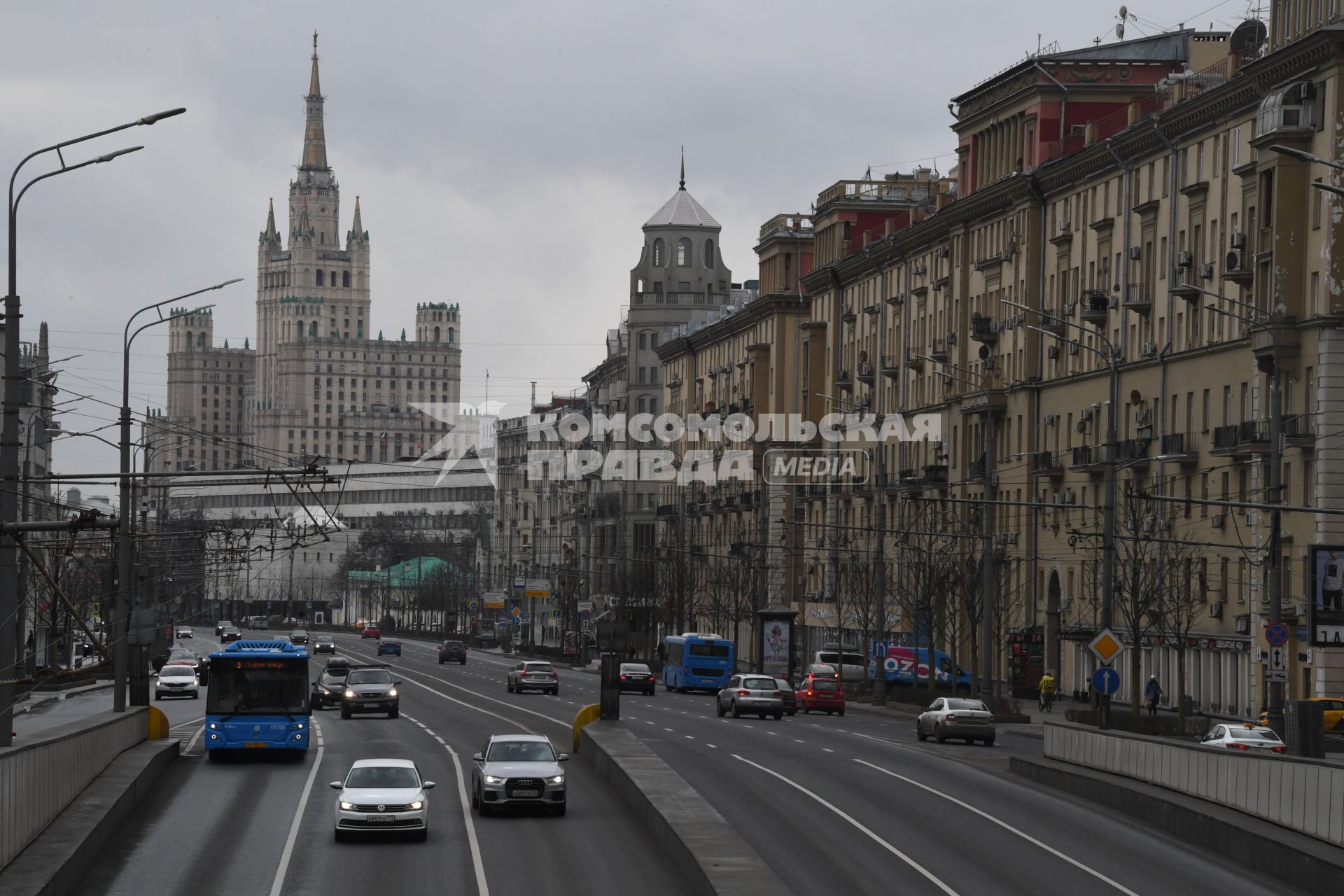 Москва. Вид на Большую Садовую улицу.