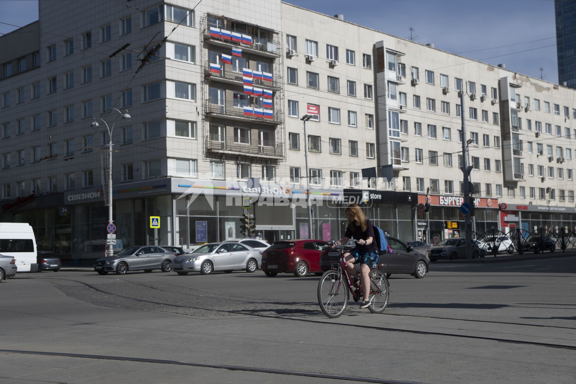 Екатеринбург. Горожане во время режима самоизоляции, введеного для нераспространения новой коронавирусной инфекции COVID-19