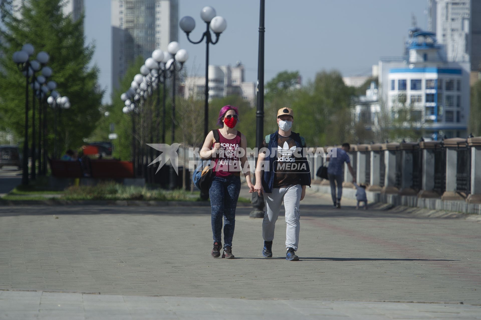 Екатеринбург. Горожане во время режима самоизоляции, введеного для нераспространения новой коронавирусной инфекции COVID-19