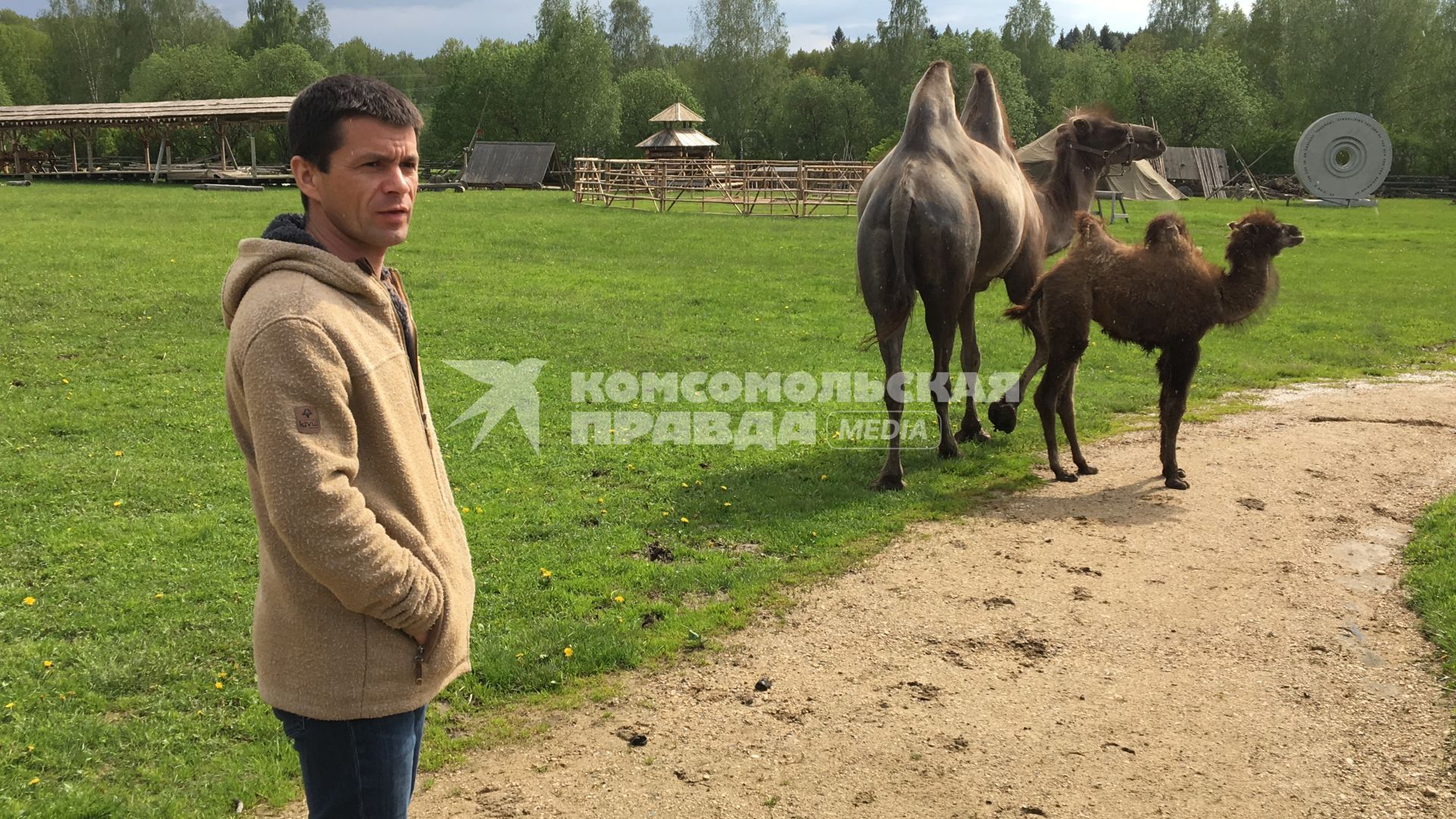 Московская область. Владелец этнопарка  `Кочевник` Алексей Ежелев.  .