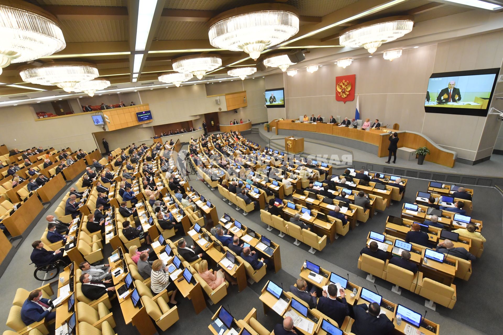 Москва.  На пленарном заседании Государственной думы РФ.