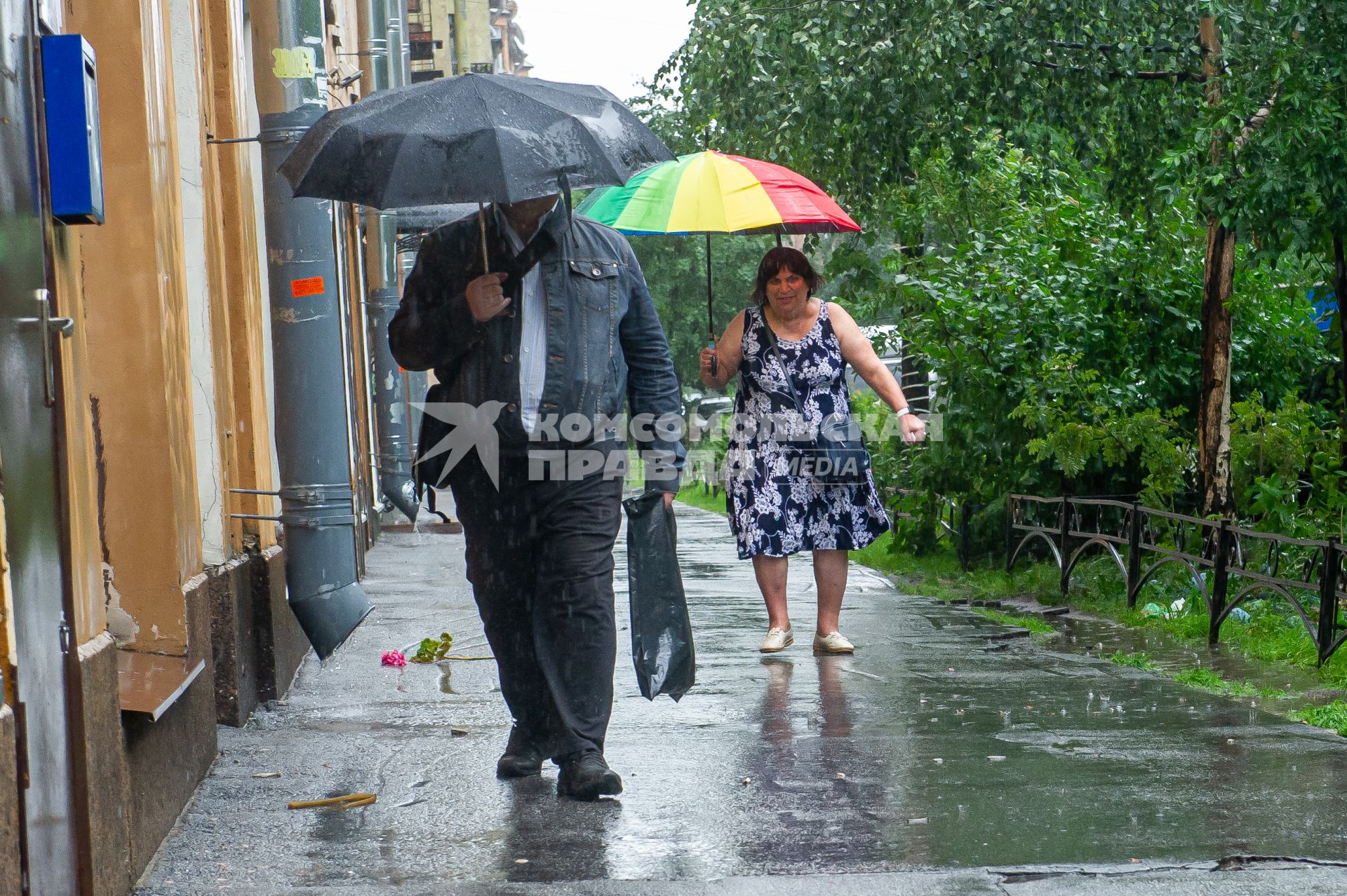 Санкт-Петербург. Во время дождя .