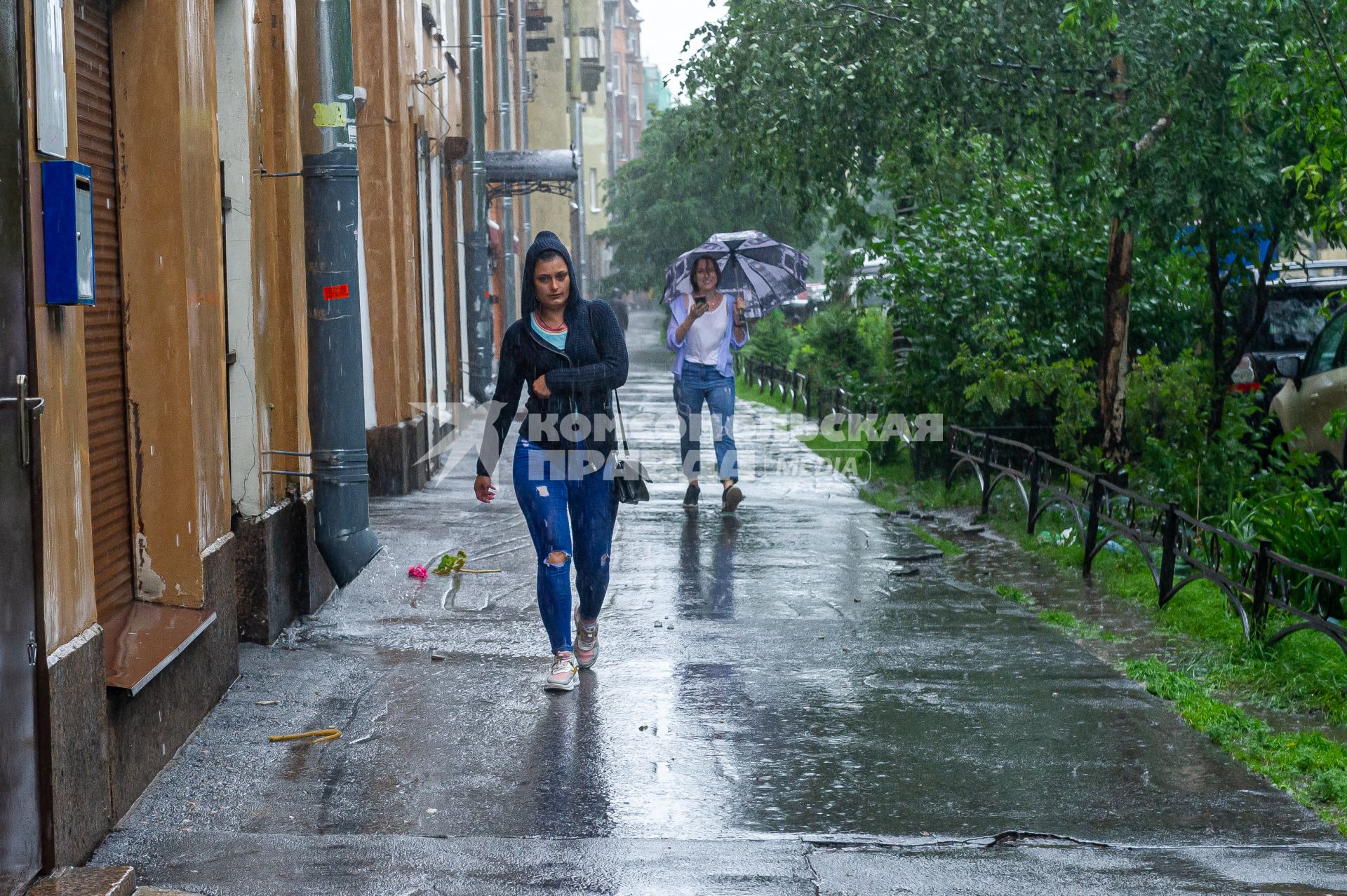 Санкт-Петербург. Во время дождя .