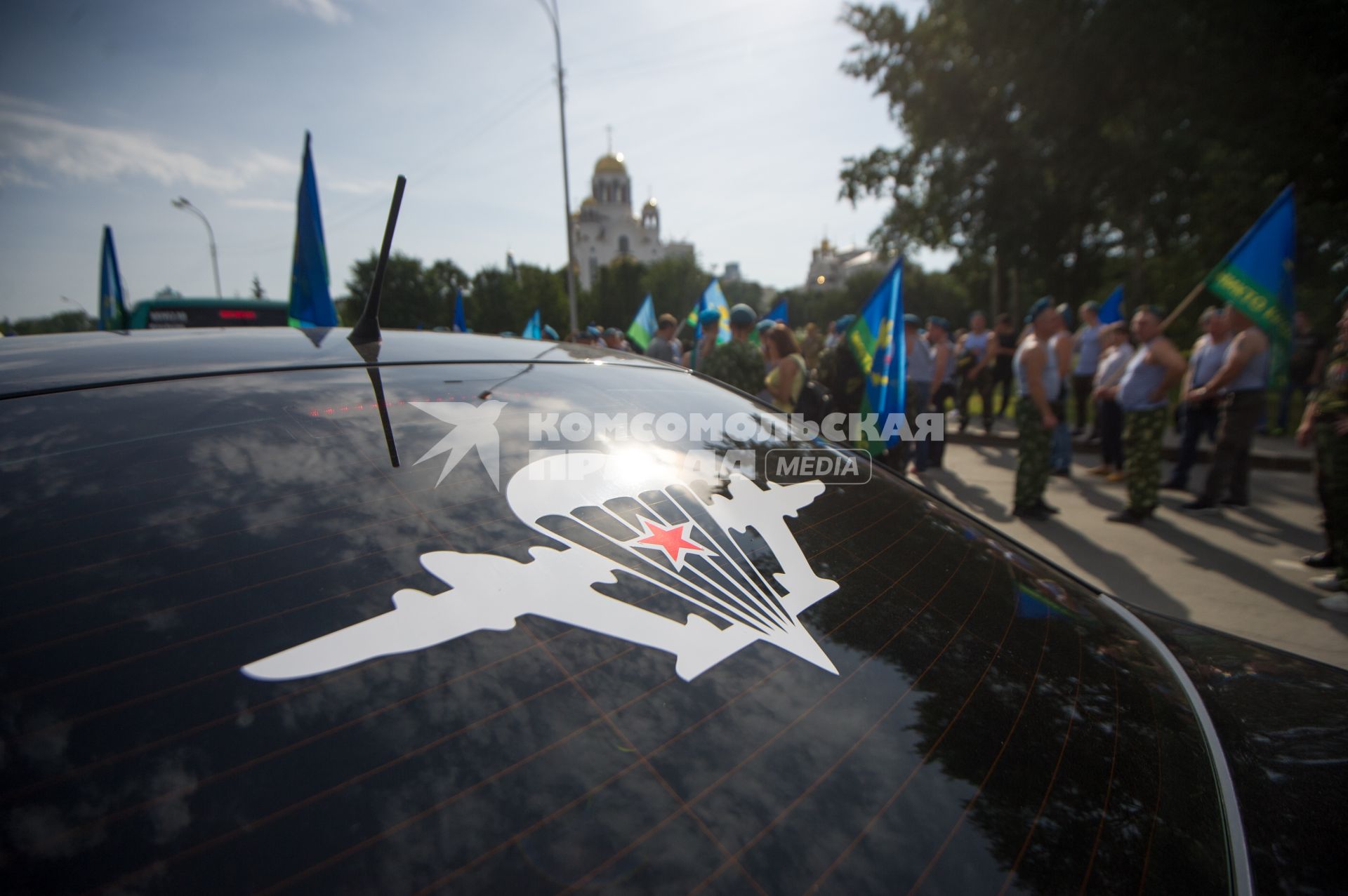 Екатеринбург. Десантники во время празднования дня ВДВ