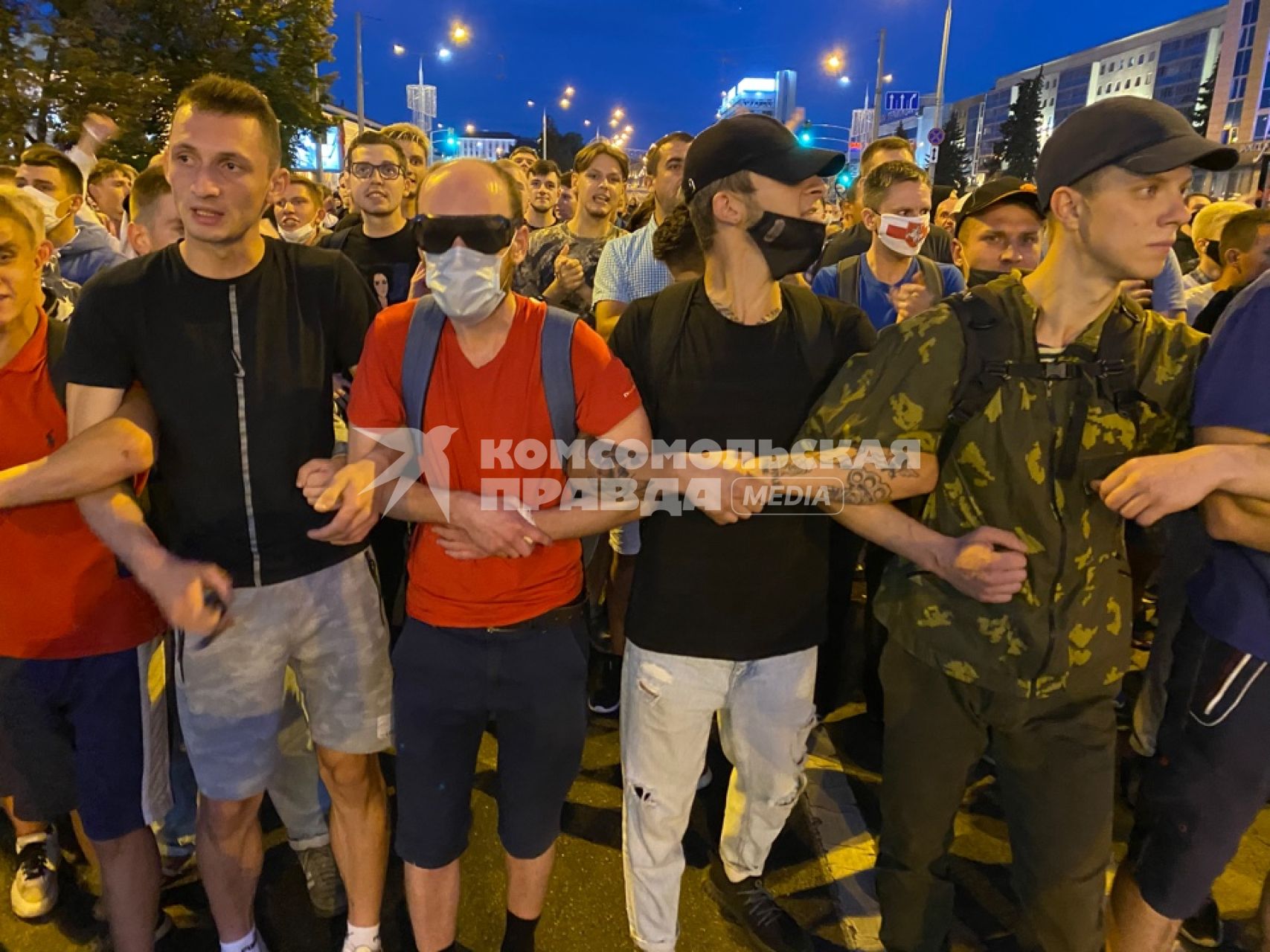 Белоруссия. Минск. Акция протеста в Минске после президентских выборов.