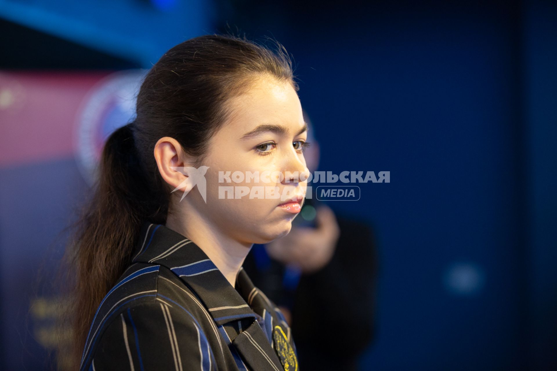 Владивосток. Российская шахматистка, международный гроссмейстер Александра Горячкина во время второй части матча на первенство мира по шахматам среди женщин.