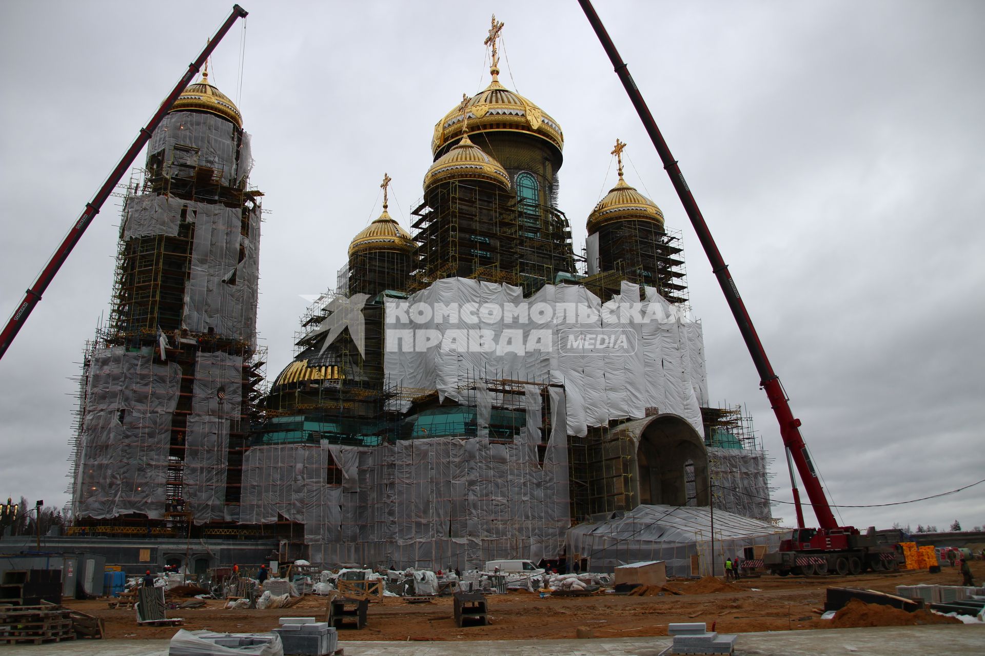 Московская область. Строительство Главного храма Вооруженных сил РФ.