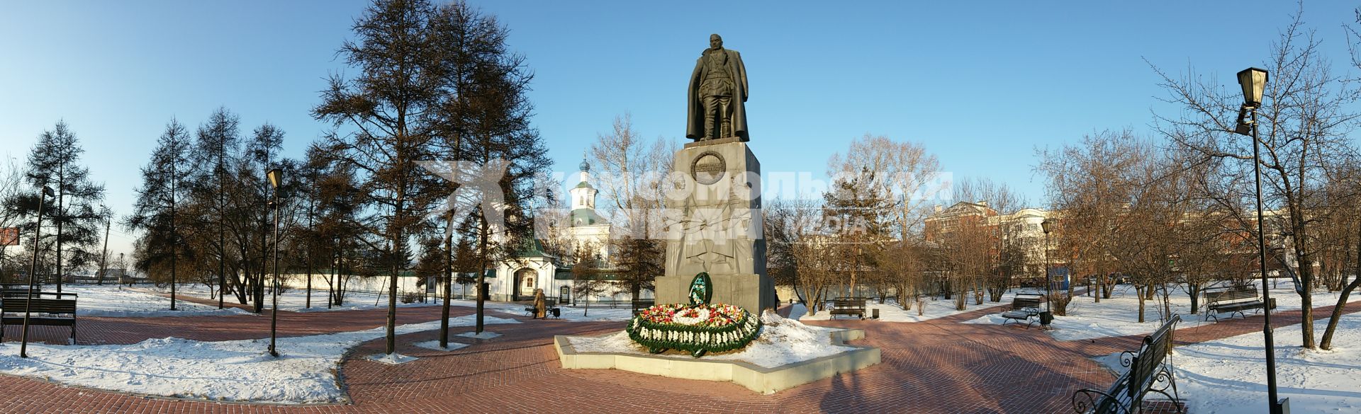 Иркутск. Памятник А. В. Колчаку.