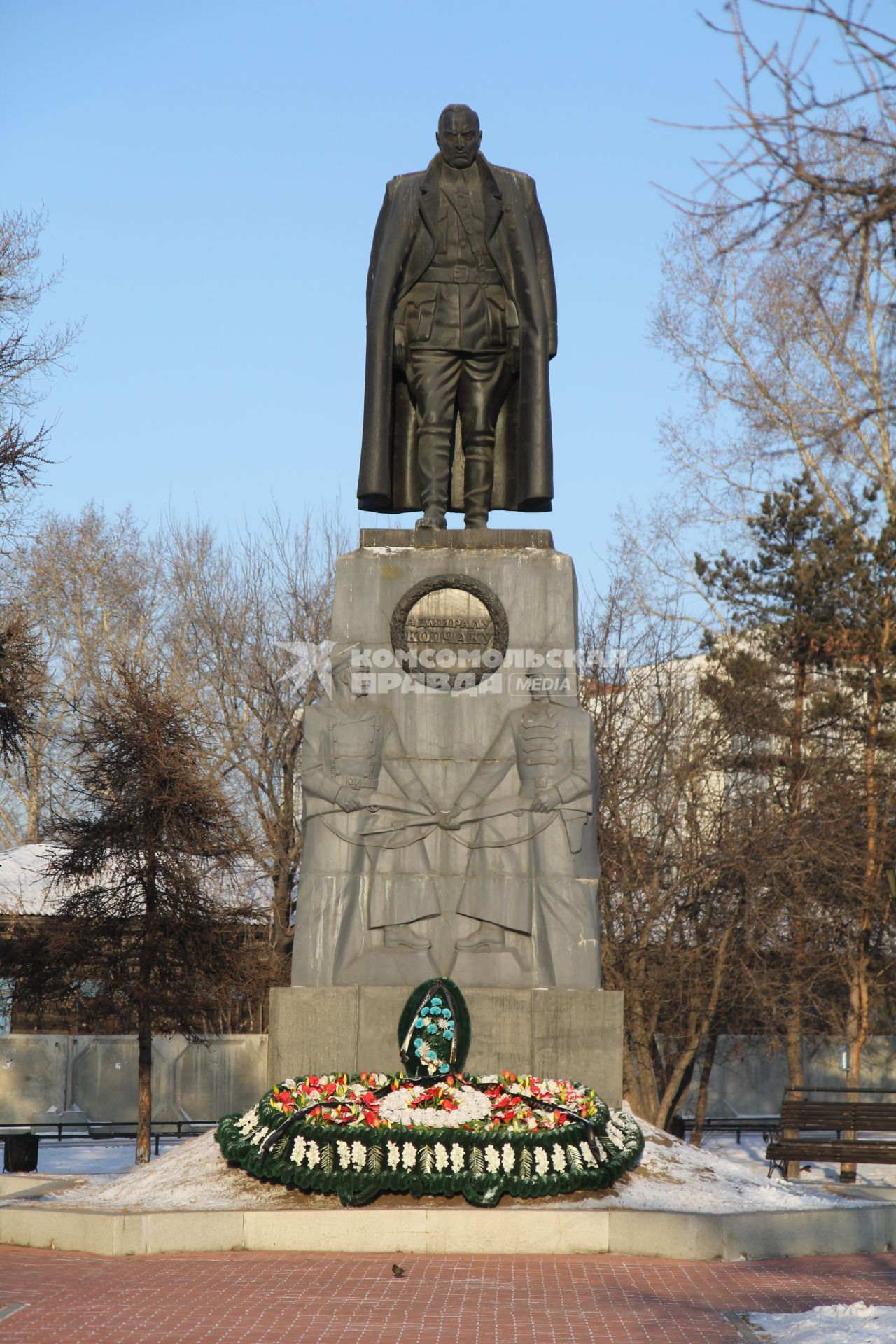 Иркутск. Памятник А. В. Колчаку.