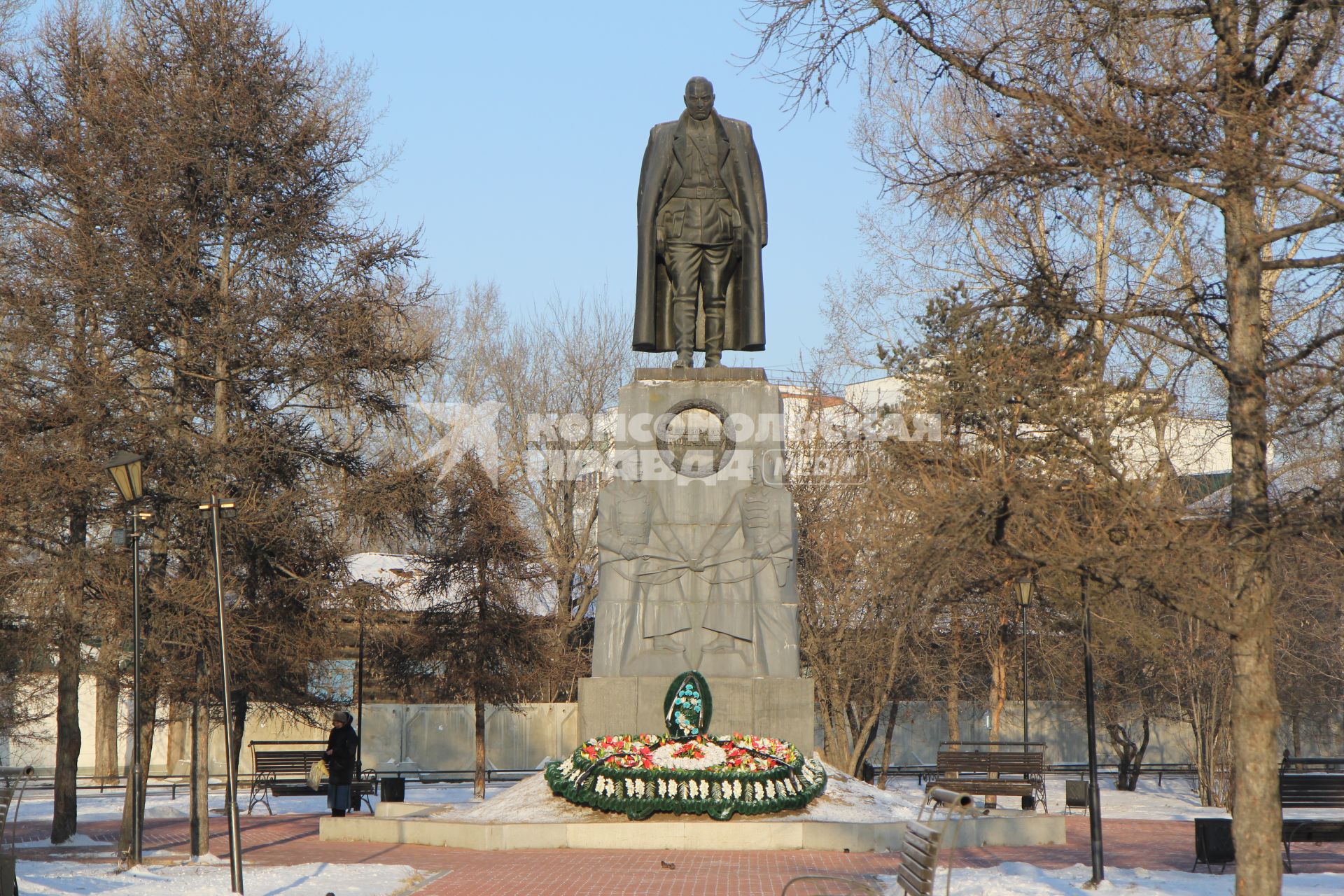 Иркутск. Памятник А. В. Колчаку.