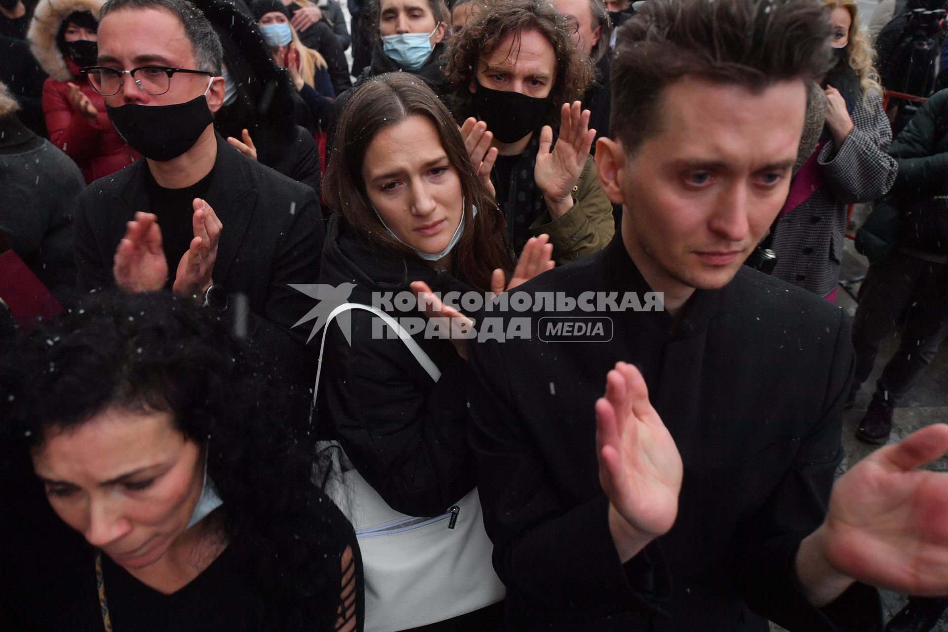 Москва. Церемония прощания с художественным руководителем Театра Романа Виктюка, режиссером Романом Виктюком.