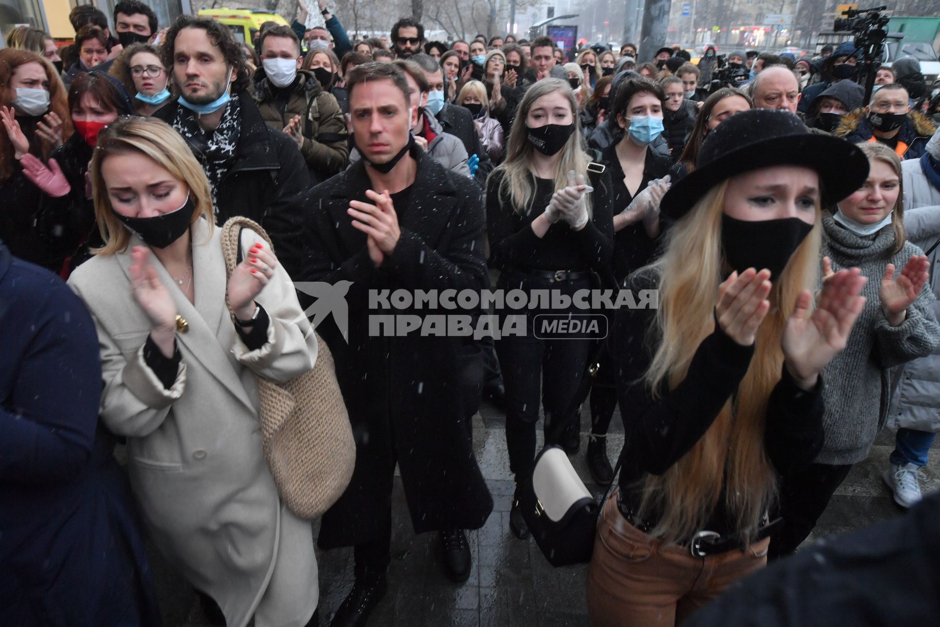 Москва. Церемония прощания с художественным руководителем Театра Романа Виктюка, режиссером Романом Виктюком.