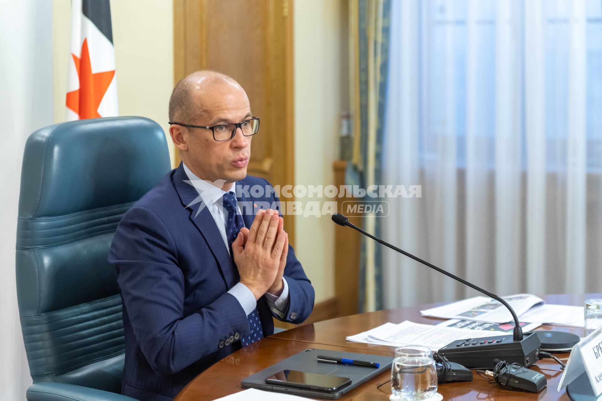 Ижевск. Встреча с главой Республики Удмуртия Александром Бречаловым .