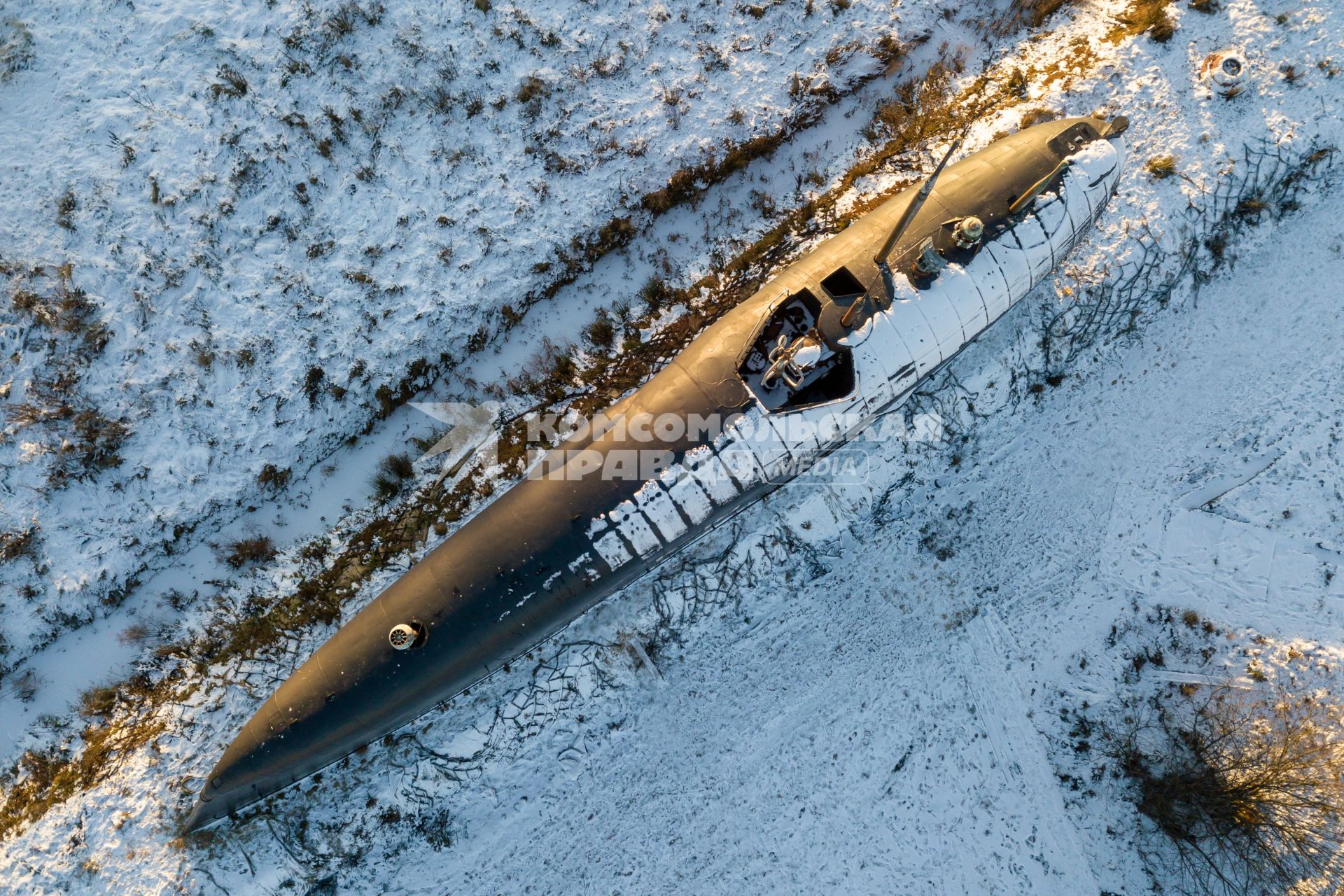 Московская область. Бывший матрос выкупил рубку легендарной подлодки К-19 и установил ее в Подмосковье.