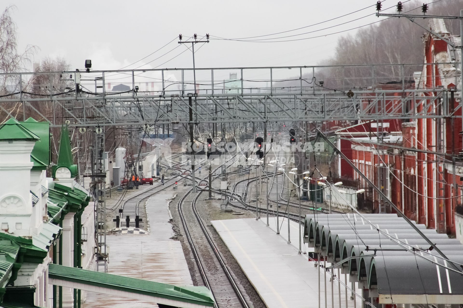 Пермь. Железнодорожная станция.