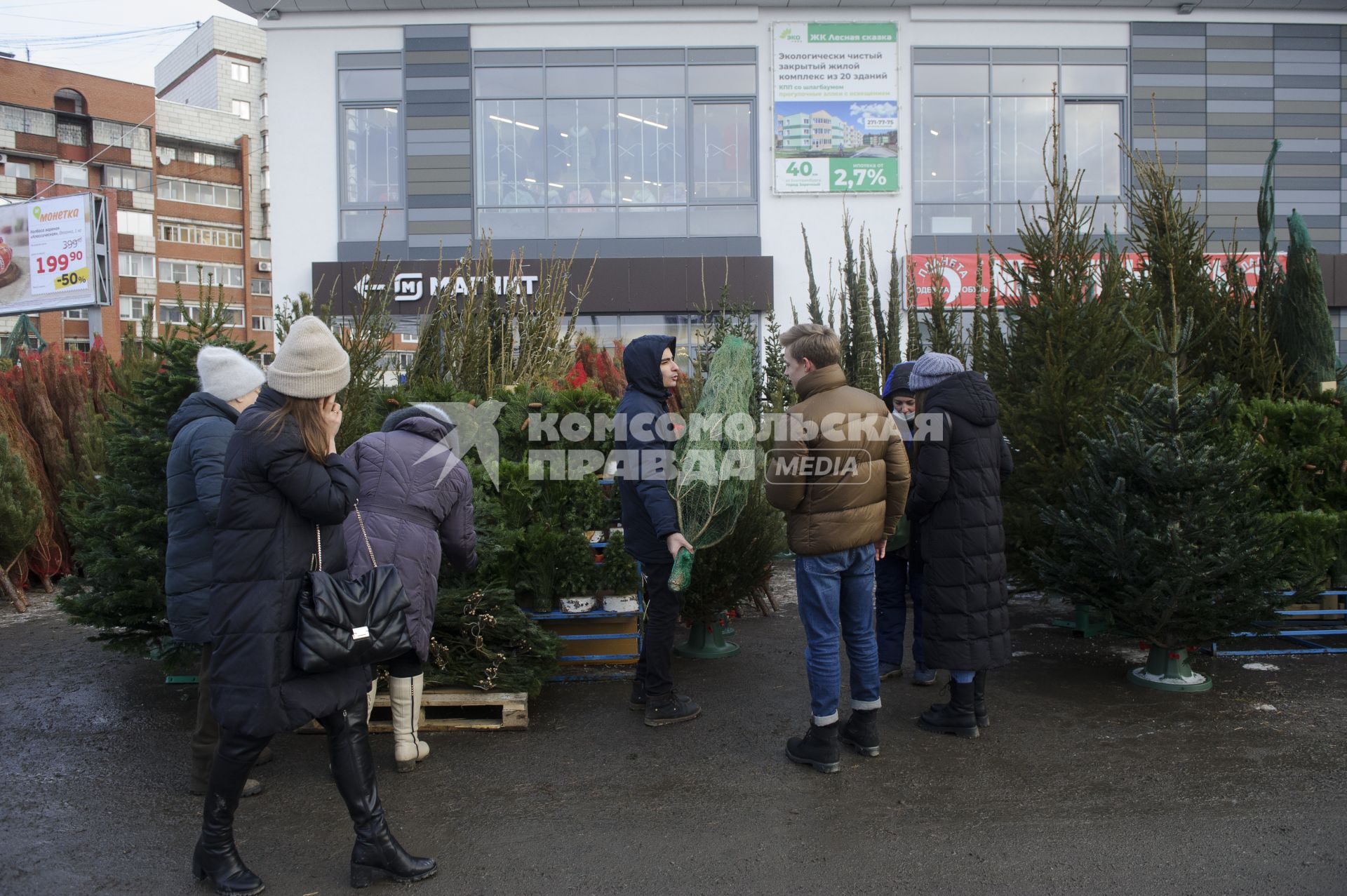 Екатеринбург. Елочный базар на одной из центральных улиц города