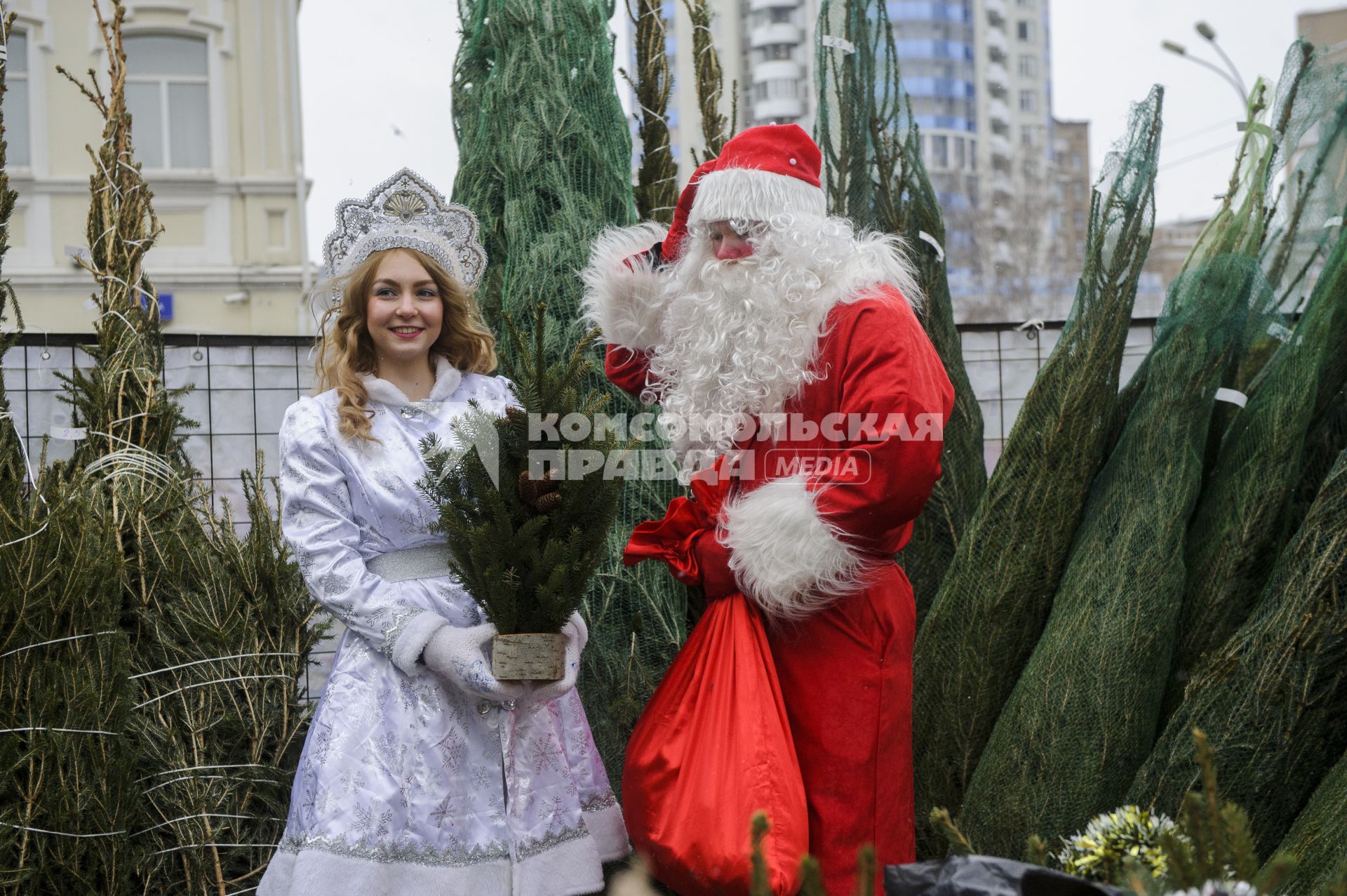 Екатеринбург. Елочный базар на одной из центральных улиц города