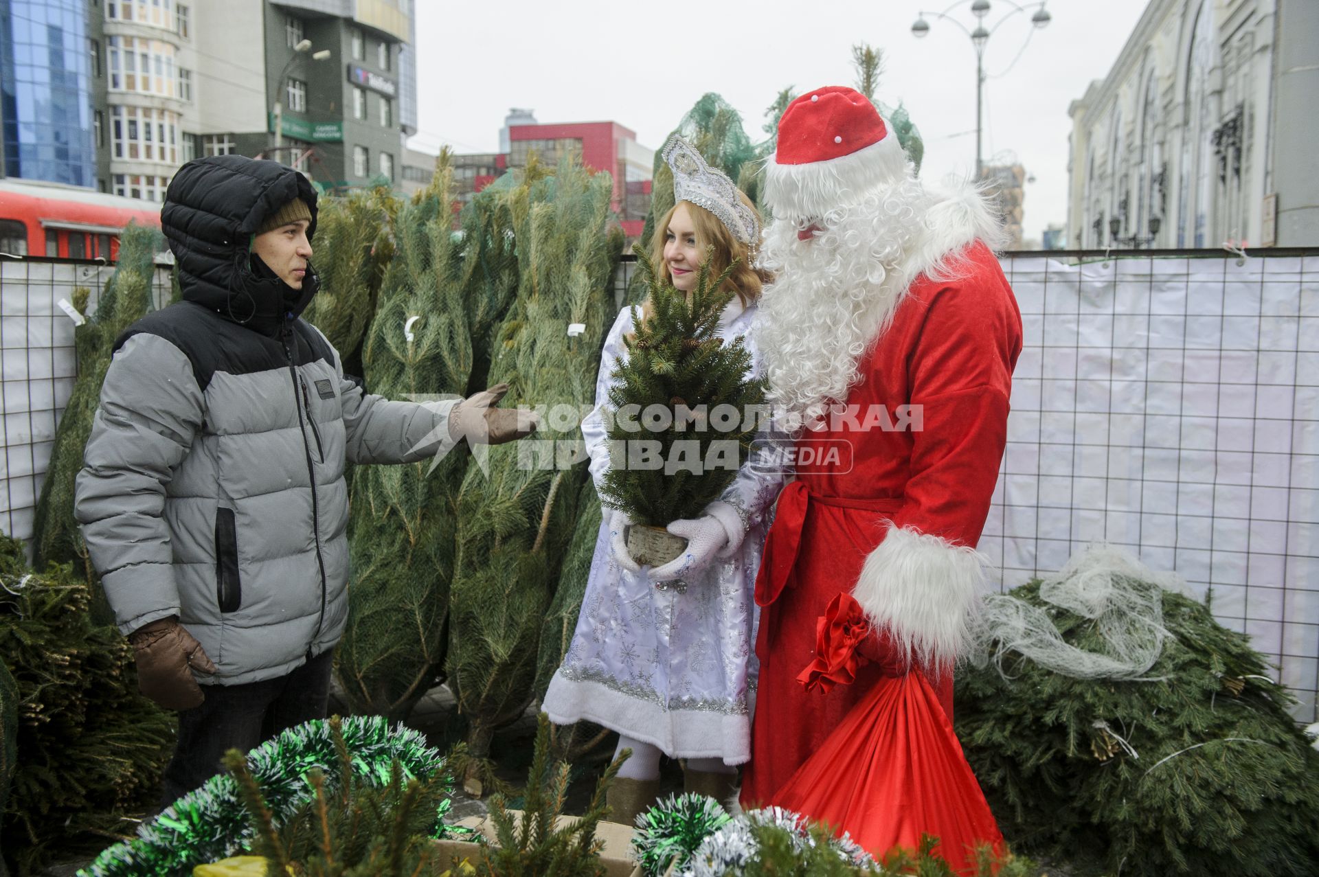 Екатеринбург. Елочный базар на одной из центральных улиц города