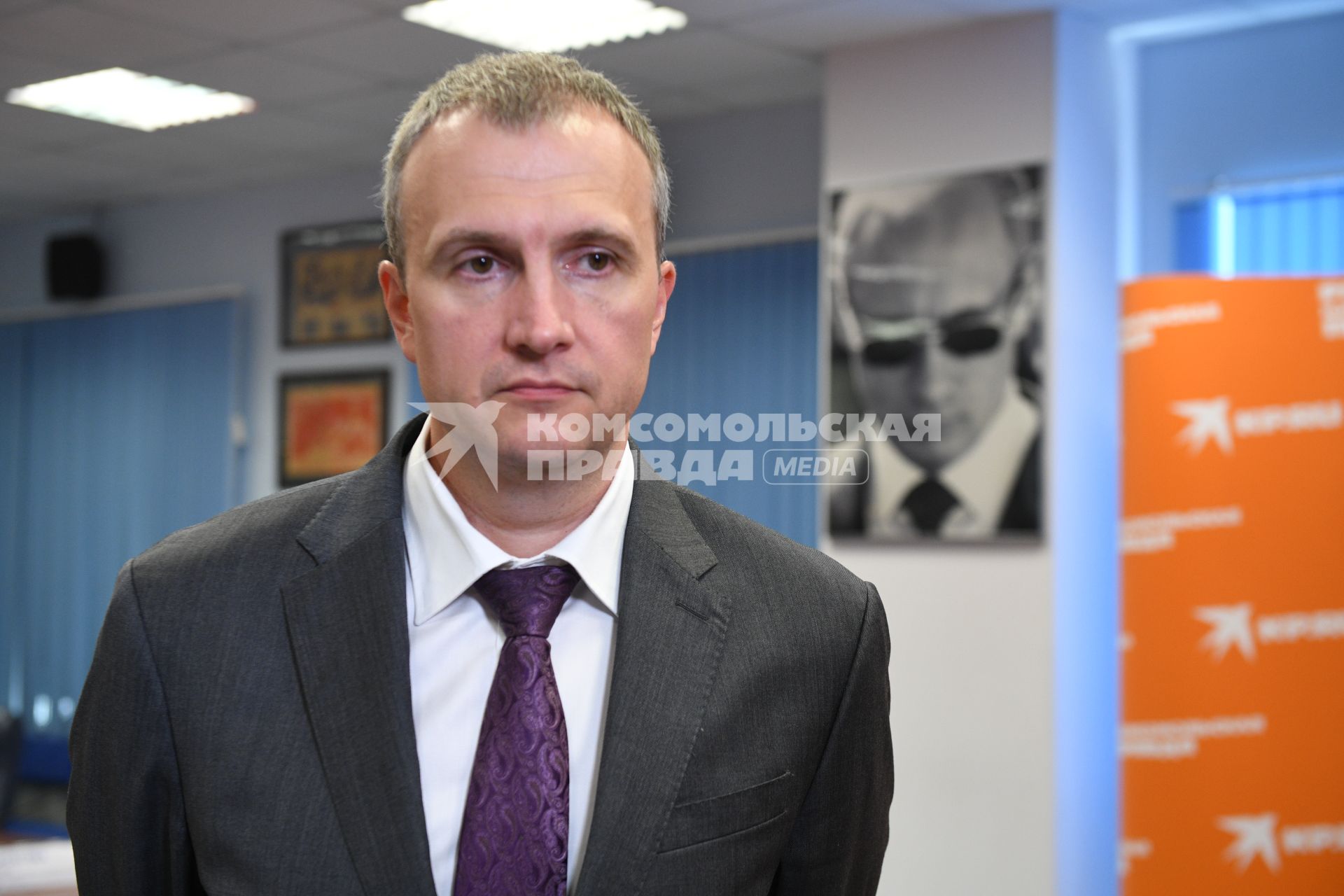 Москва. Заместитель начальника управления Генпрокуратуры РФ по УрФО Андрей Курьяков после пресс-конференции, посвященной тайне  `Перевала Дятлова`.