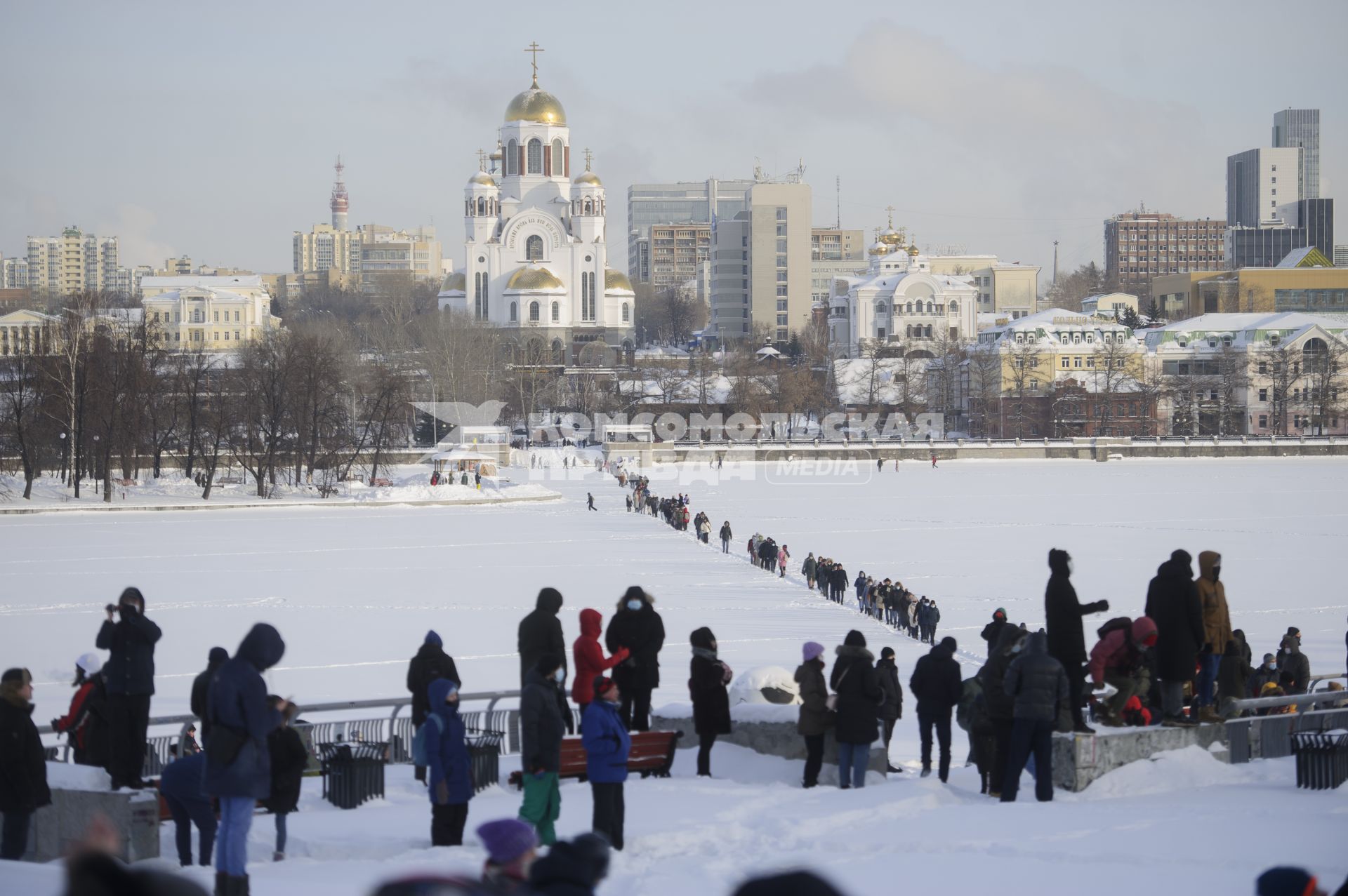 Екатеринбург. Несанкционированный митинг сторонников оппозиционера Алексея Навального