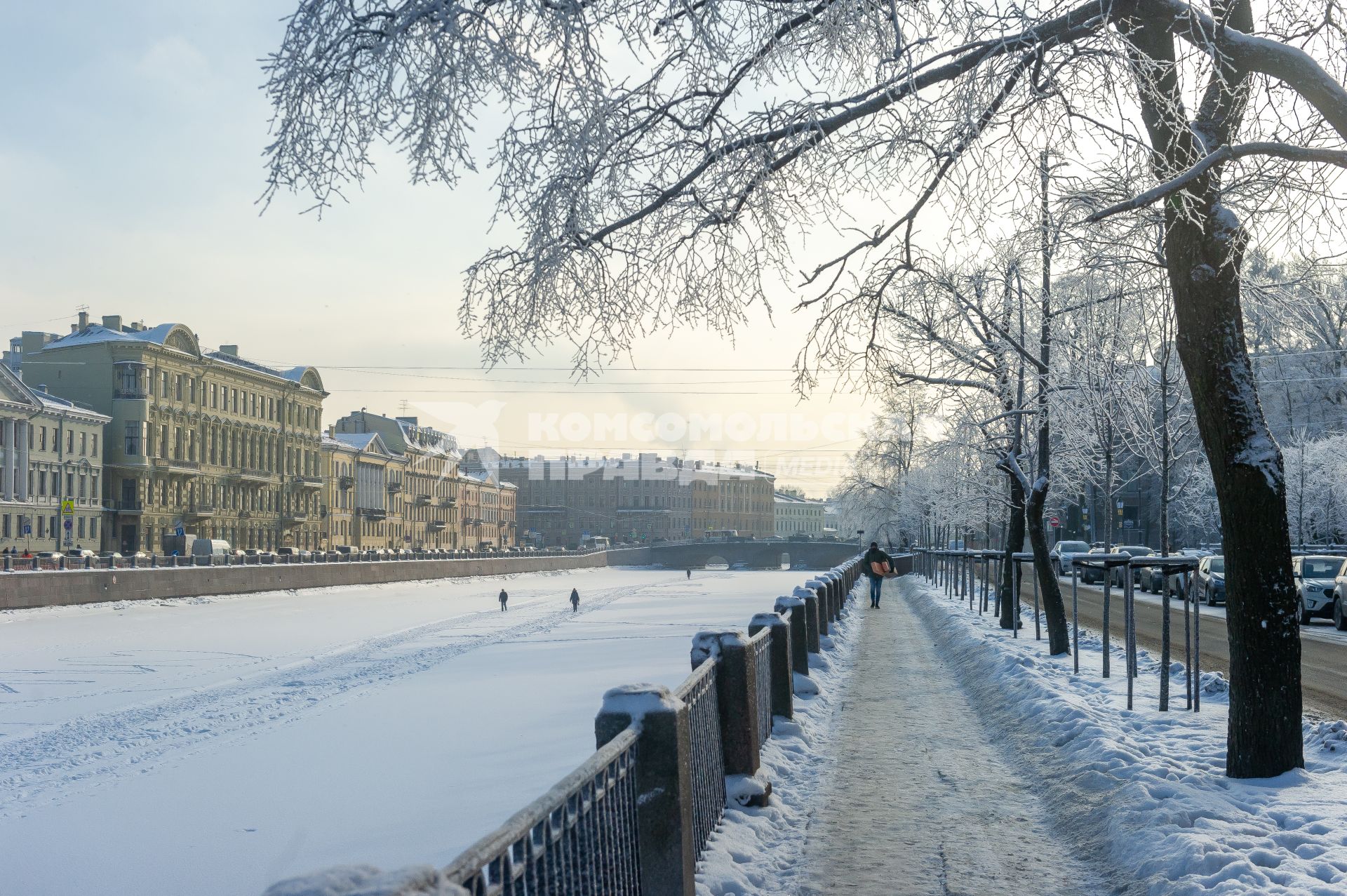 Санкт-Петербург. Заснеженный город.