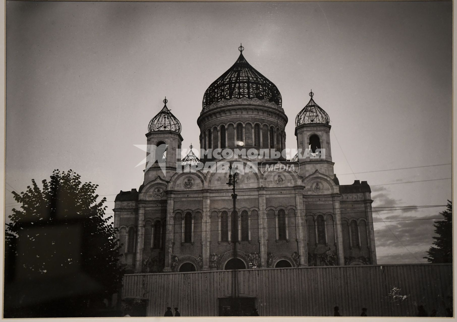 Москва. Историческая фотография в музее  Храме Христа Спасителя.