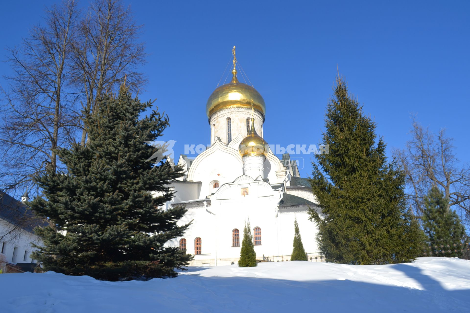 Московская область, Звенигород. Собор Рождества Богородицы на территории Саввино-Сторожевского монастыря.