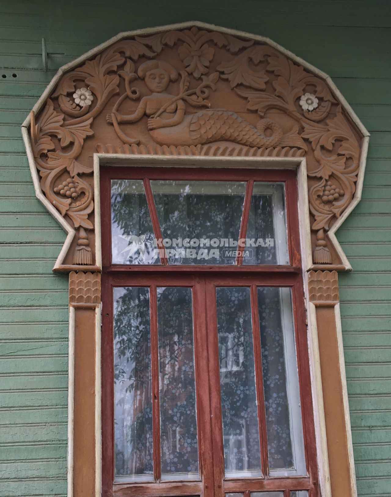 Владимирская область, Гороховец.  Окно дома Ф. К. Пришлецова.