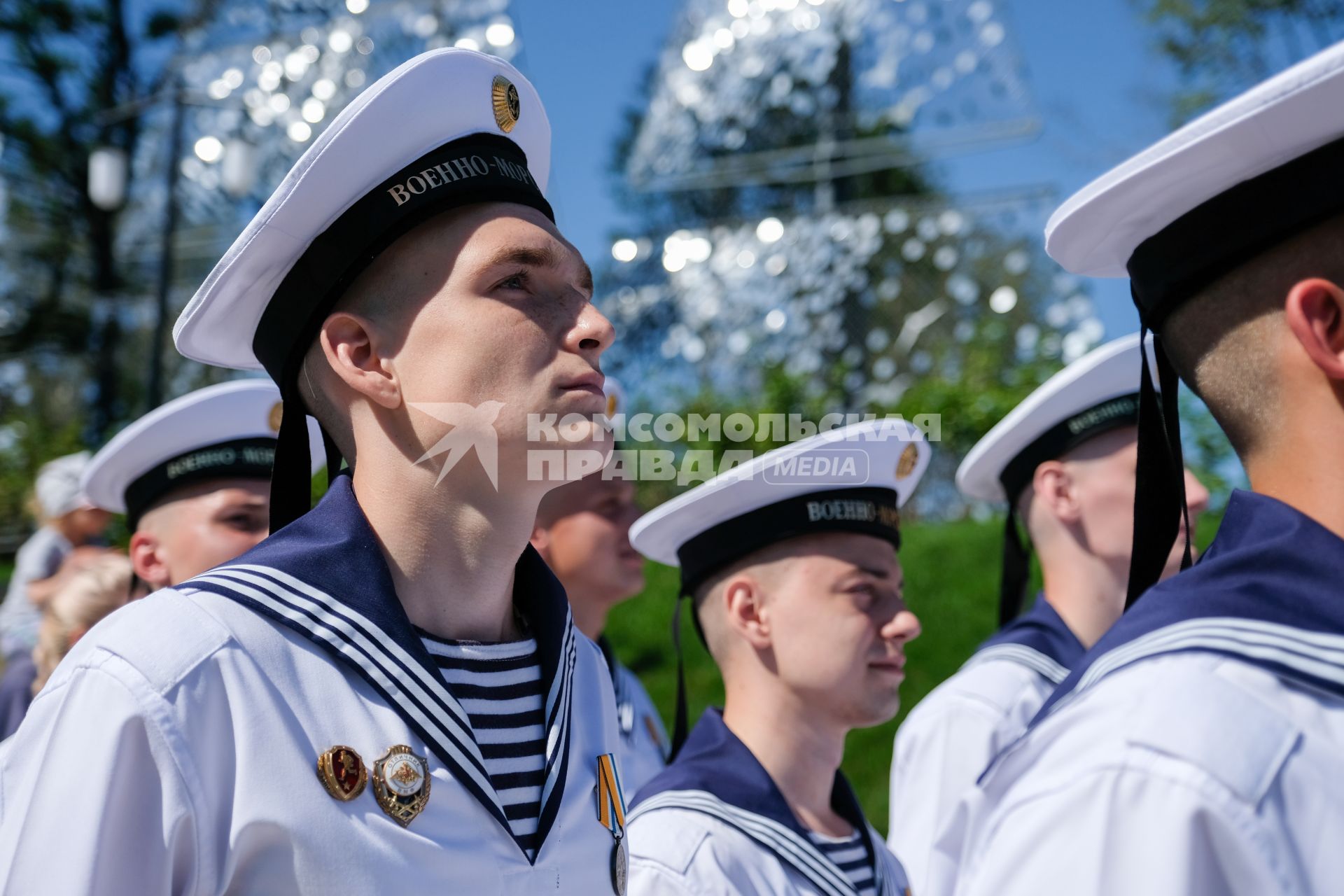 Санкт-Петербург, Кронштадт.  Во врепя праздничного открытия Музейно-исторического  парка  ` Остров фортов`.