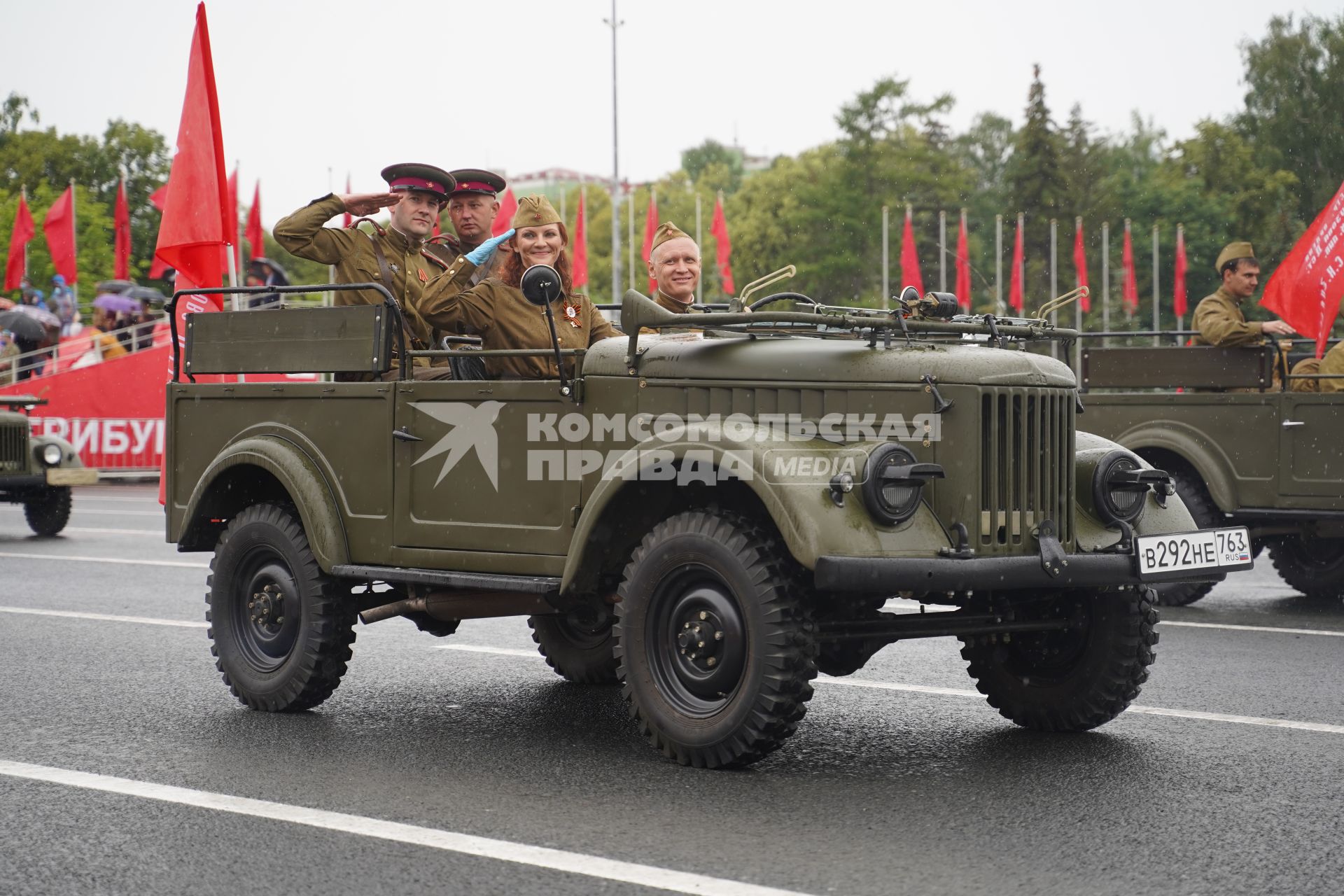 Самара. Военный парад в ознаменование 75-летия Победы в Великой Отечественной войне 1941-1945 годов.