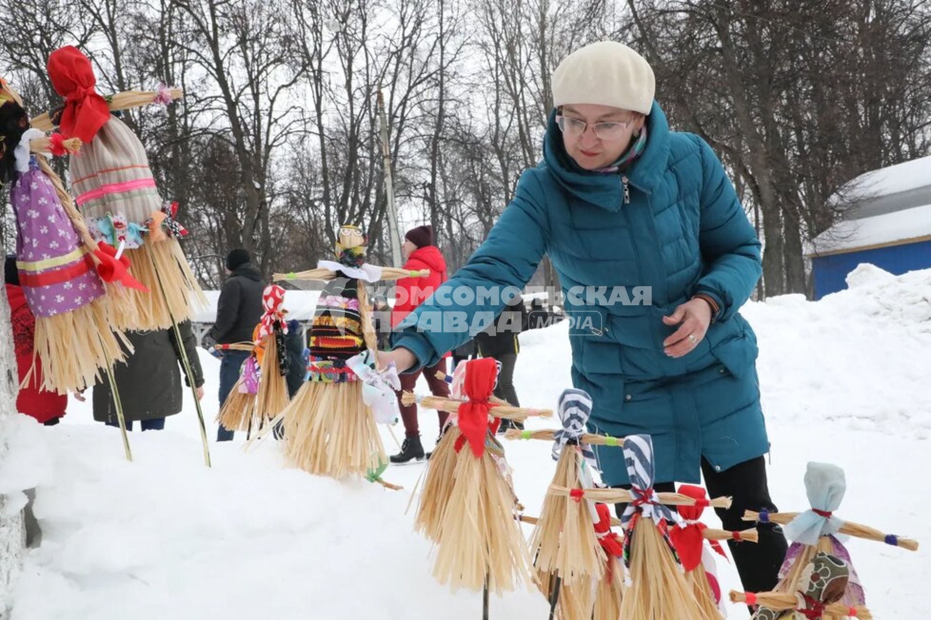 Нижний Новгород. Народные гуляния на проводах Масленицы.