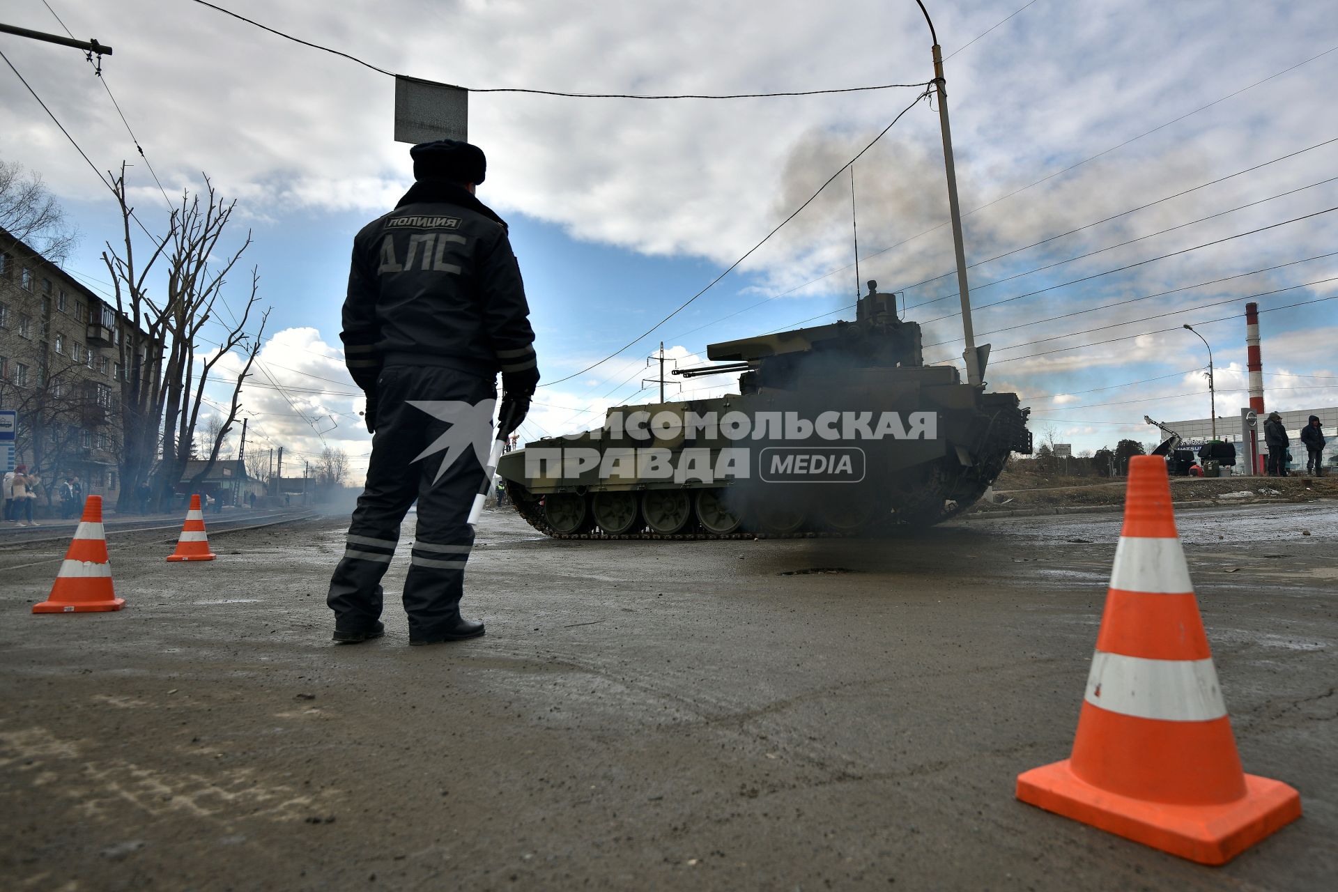 Екатеринбург. Репетиция парада Победы. боевая машина поддержки танков \'Терминатор\'