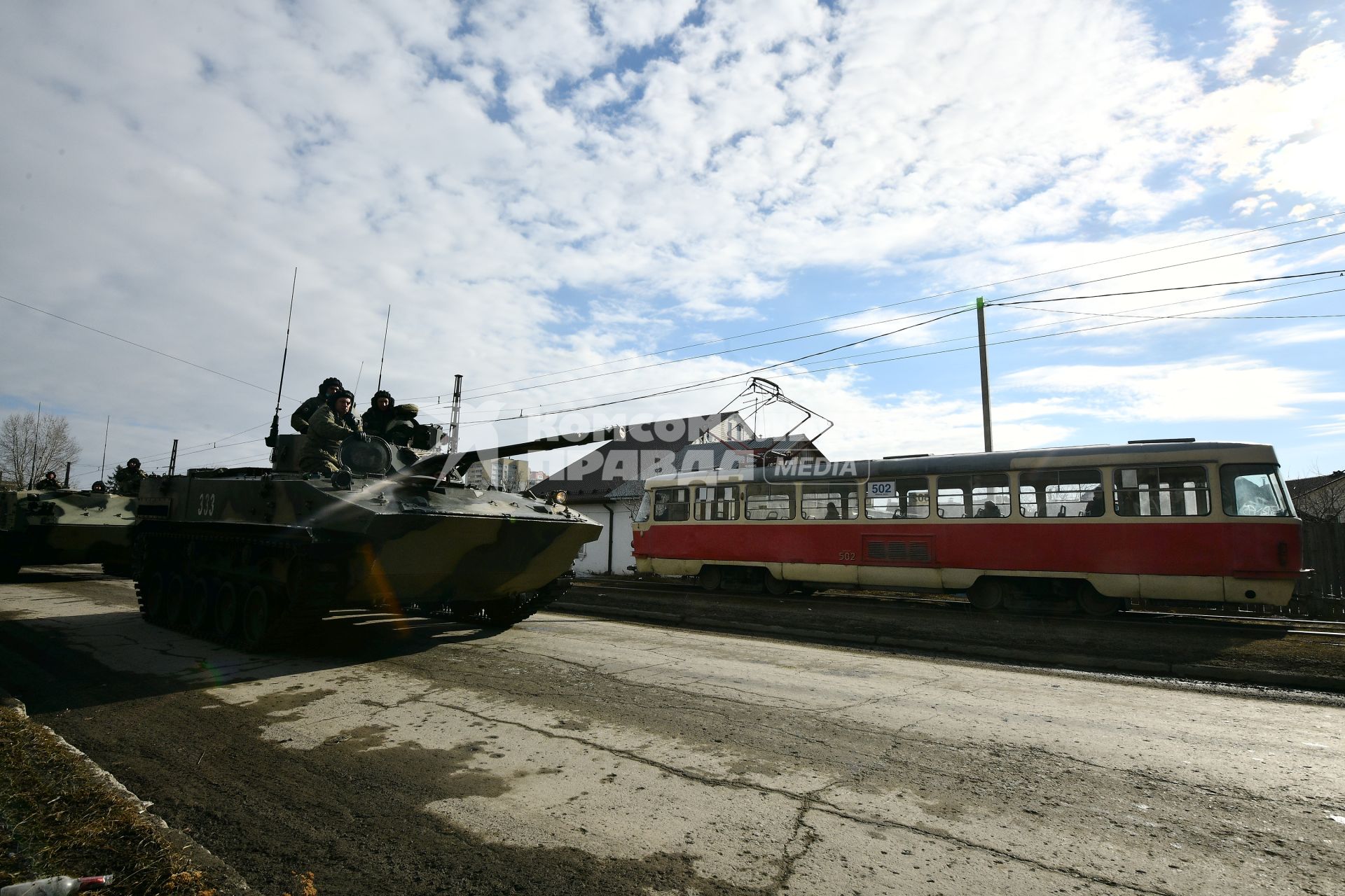 Екатеринбург. Репетиция парада Победы. БМП-3