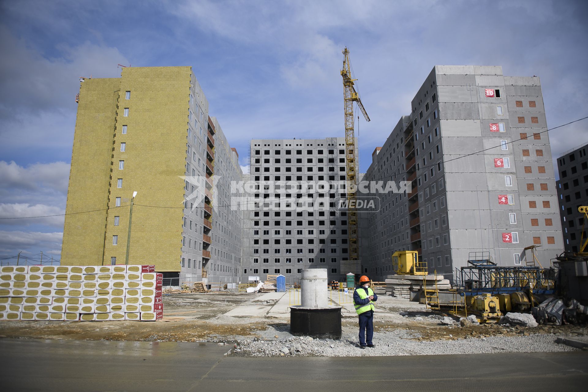 Екатеринбург. Строительство общещития для атлетов, участвующих в XXXII Всемирных студенческих игр 2023 года