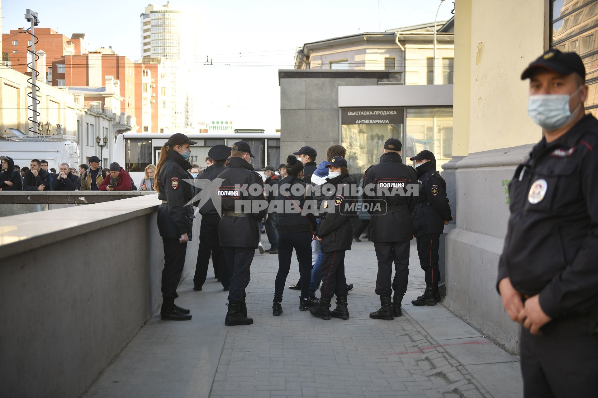 Екатеринбург. Во время несогласованной акции сторонников оппозиционера Алексея Навального