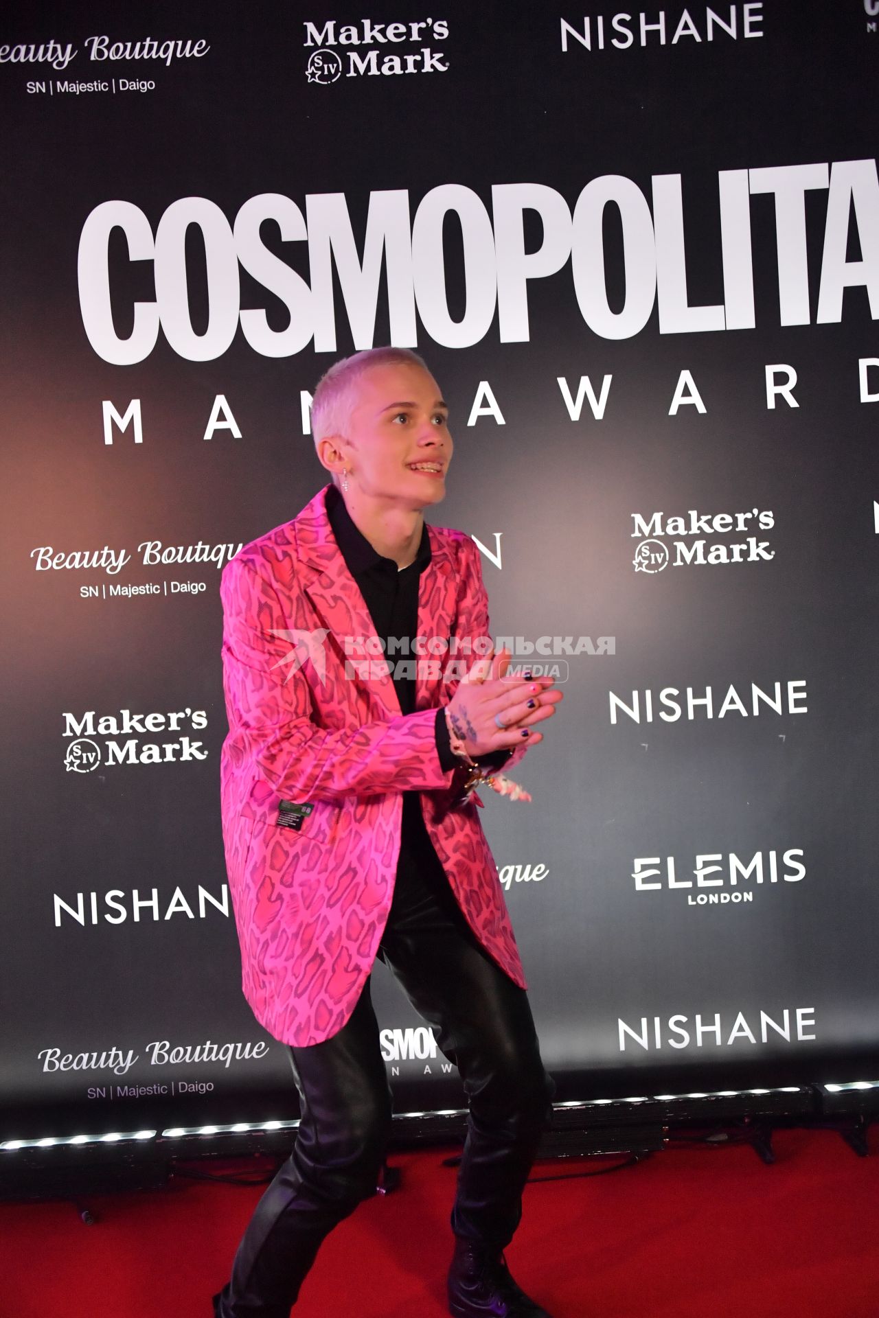 Москва. Блогер Даня Милохин на премии `Cosmopolitan Man Awards 2021`. Премия прошла в Особняке на Волхонке.