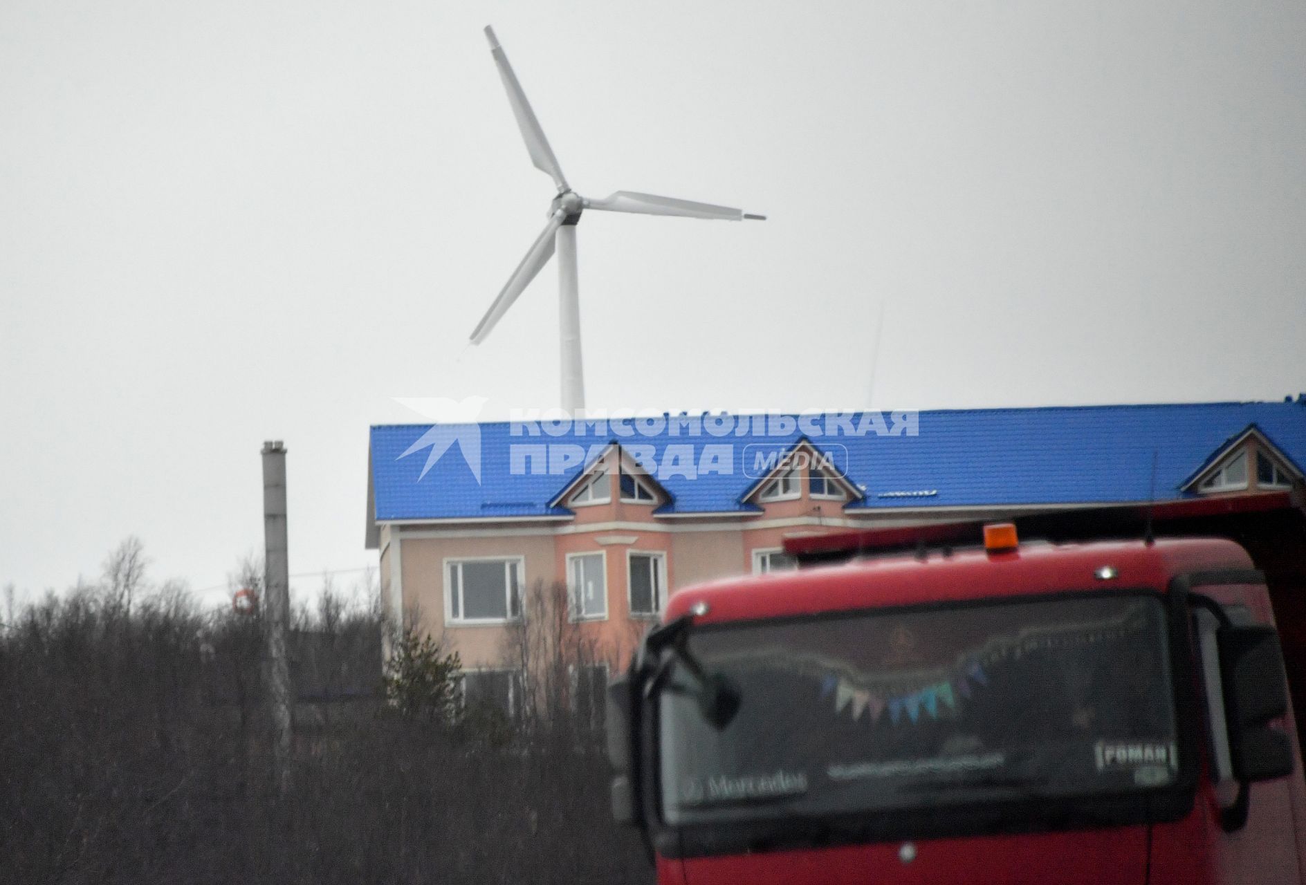 Мурманск. Ветряная электростанция.