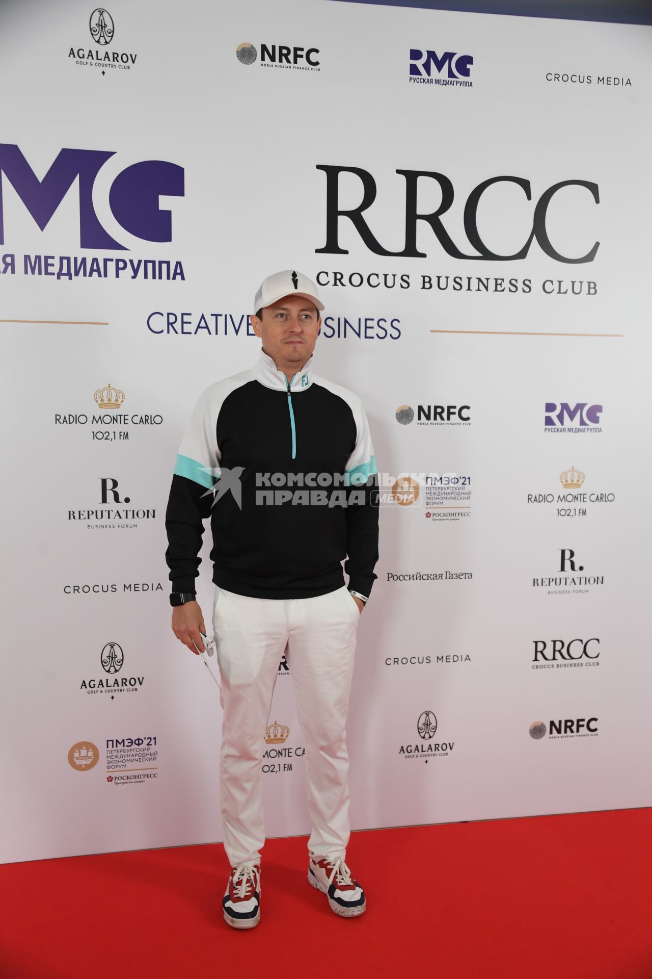 Московская область.  Актер Стас Ярушин на гольф-турнире Radio Monte Carlo Golf Cup.