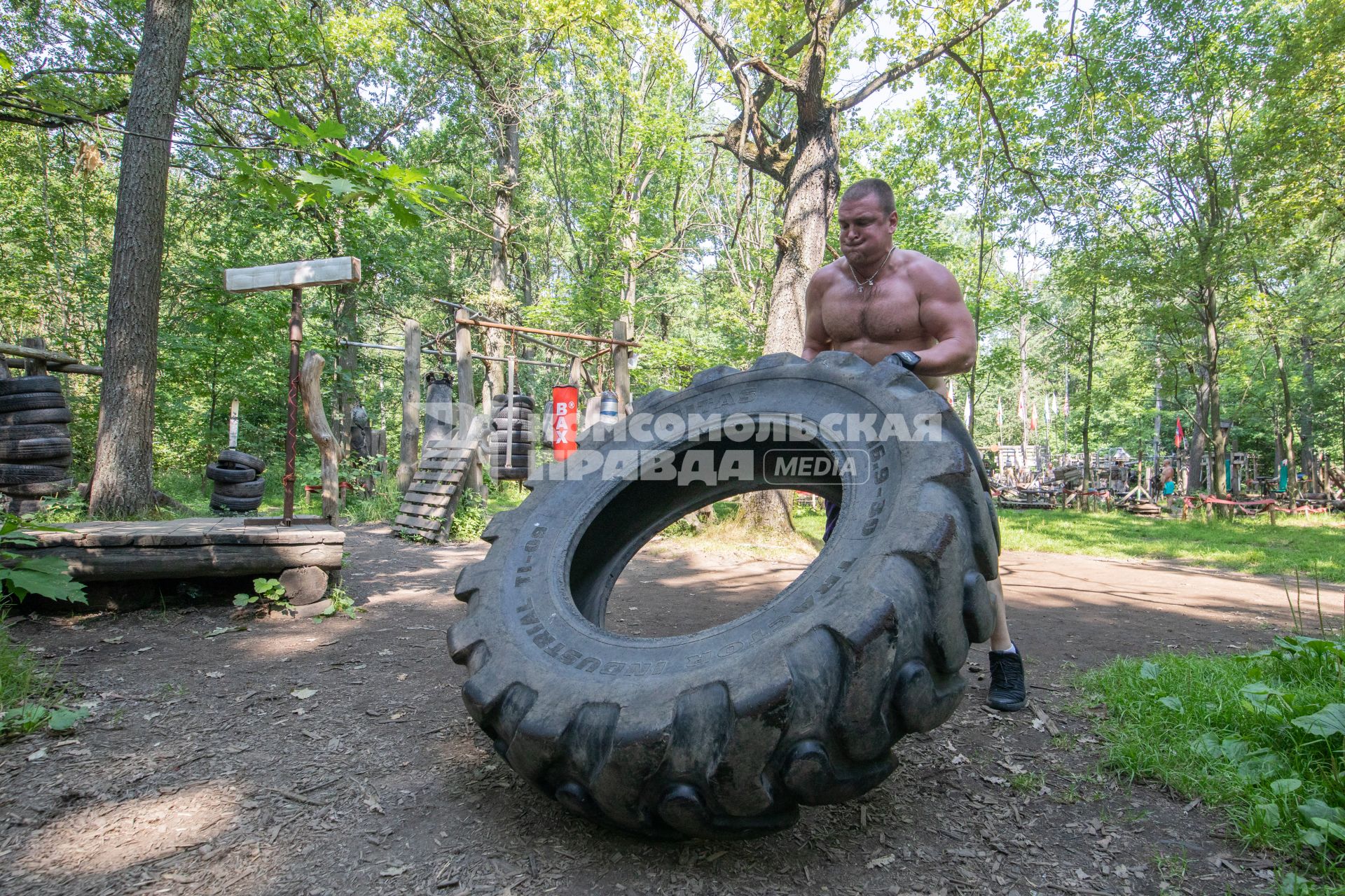 Москва. Спортивная площадка в Тимирязевском парке.